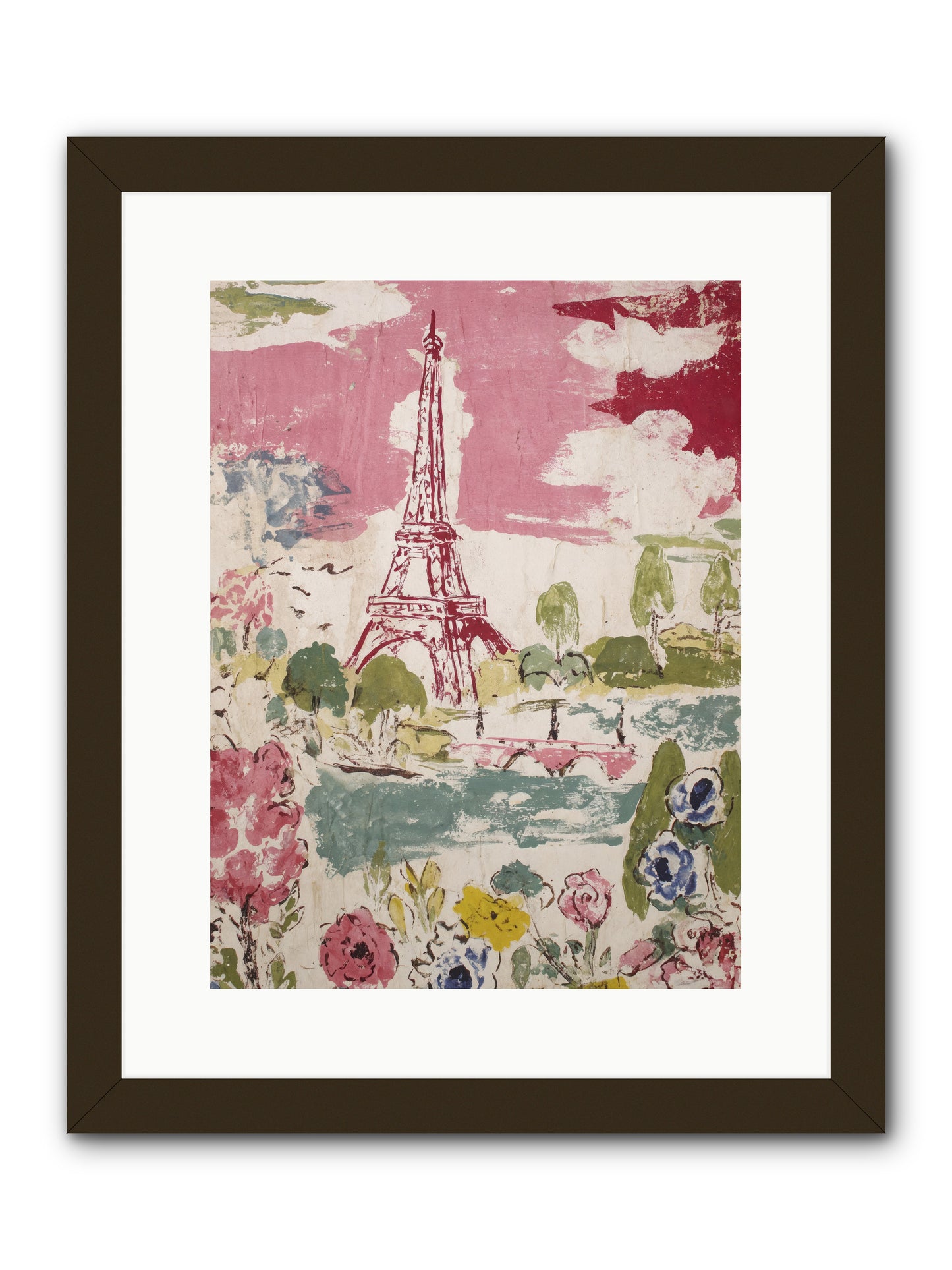 The Pink Hour -- Framed Print - Black 12x16