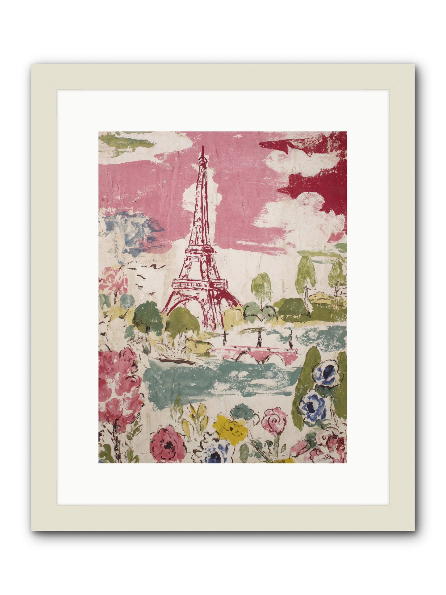 The Pink Hour -- Framed Print - White 12x16