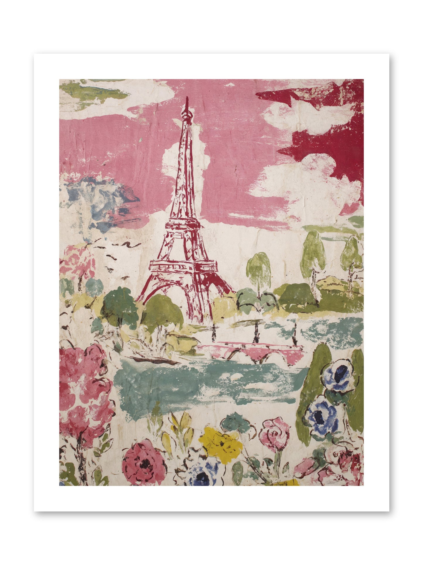 The Pink Hour -- Paper Print 12x16