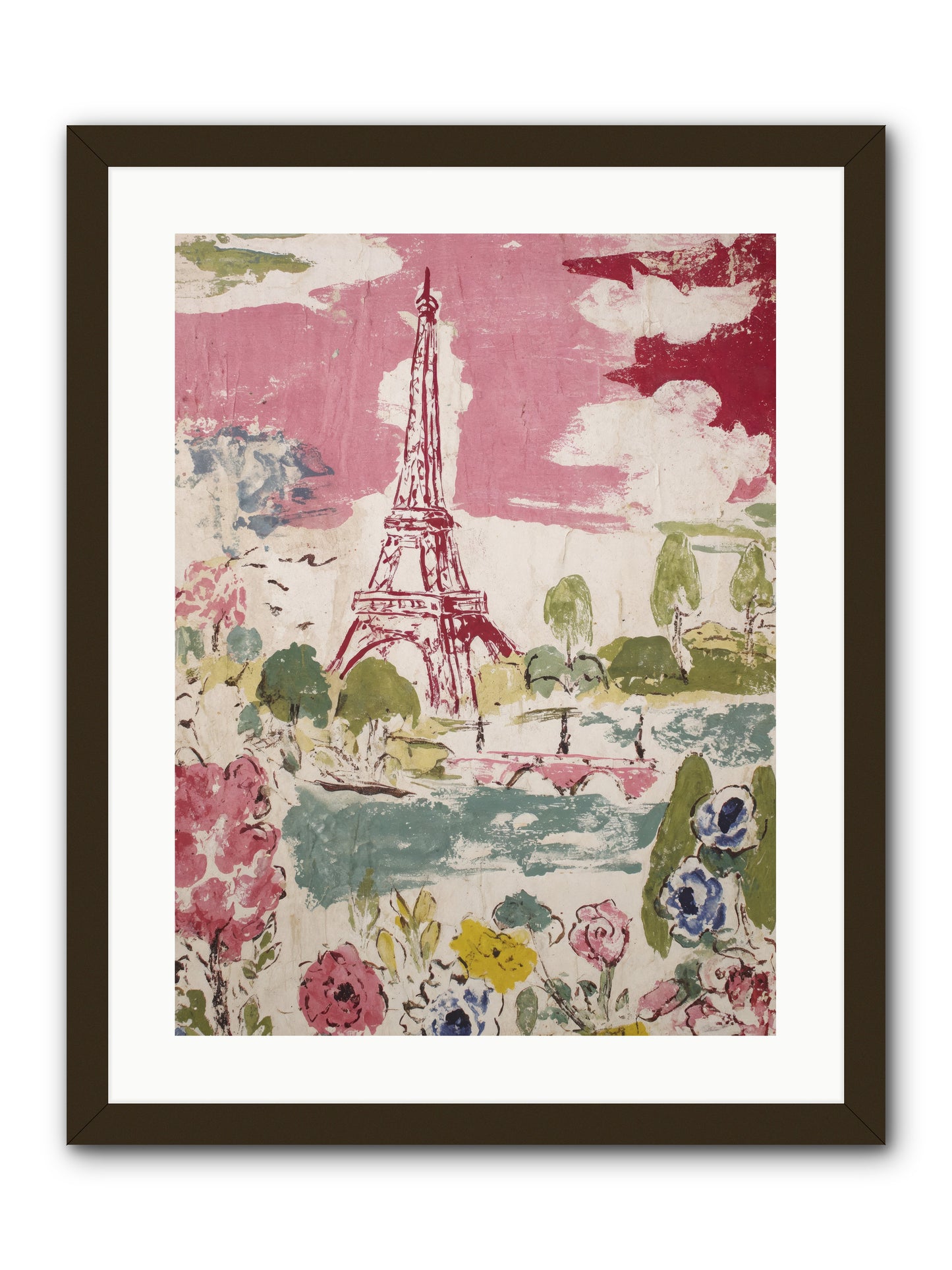 The Pink Hour -- Framed Print - Black 18x24