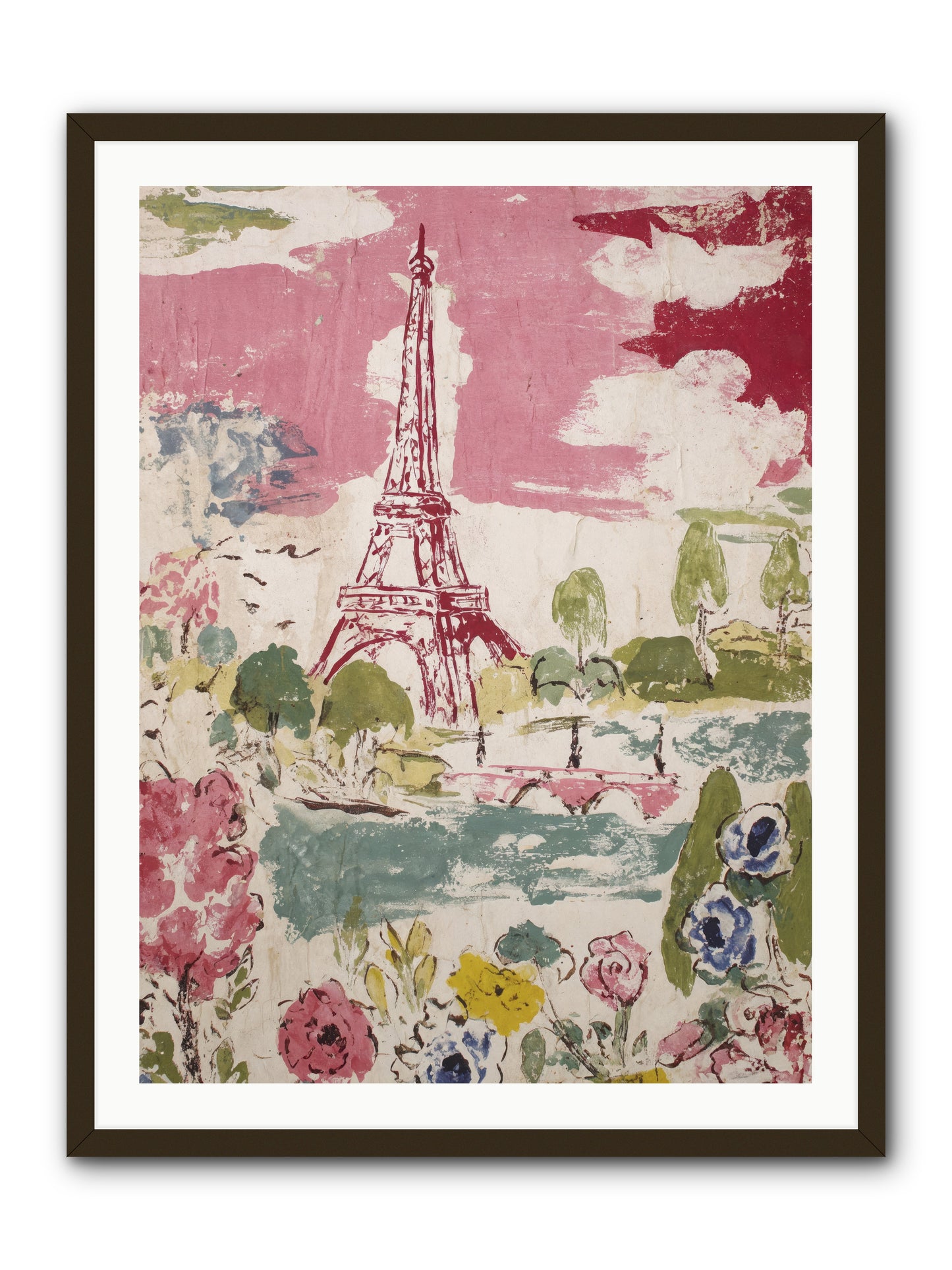 The Pink Hour -- Framed Print - Black 30x40