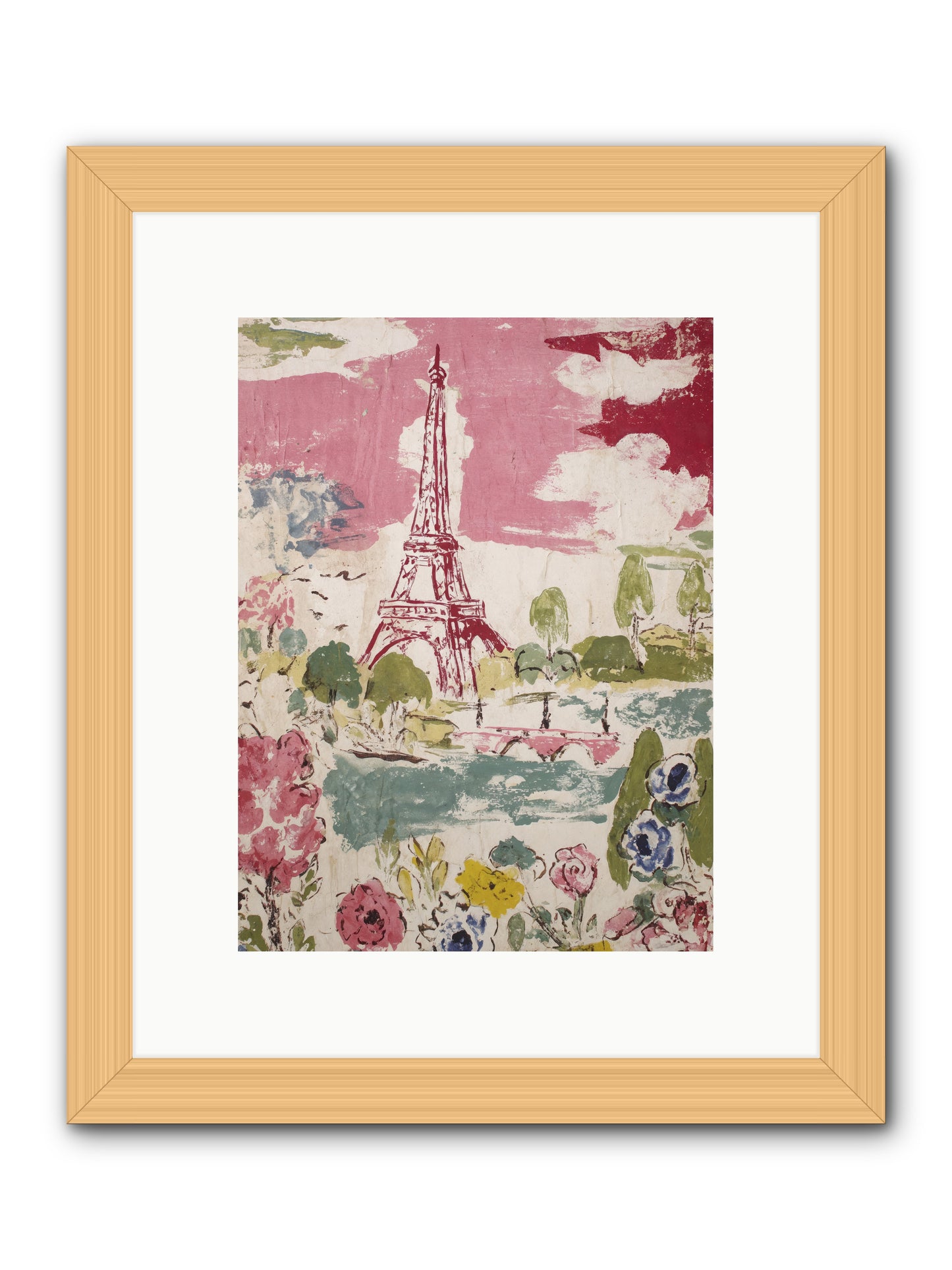 The Pink Hour -- Framed Print - Natural 9x12