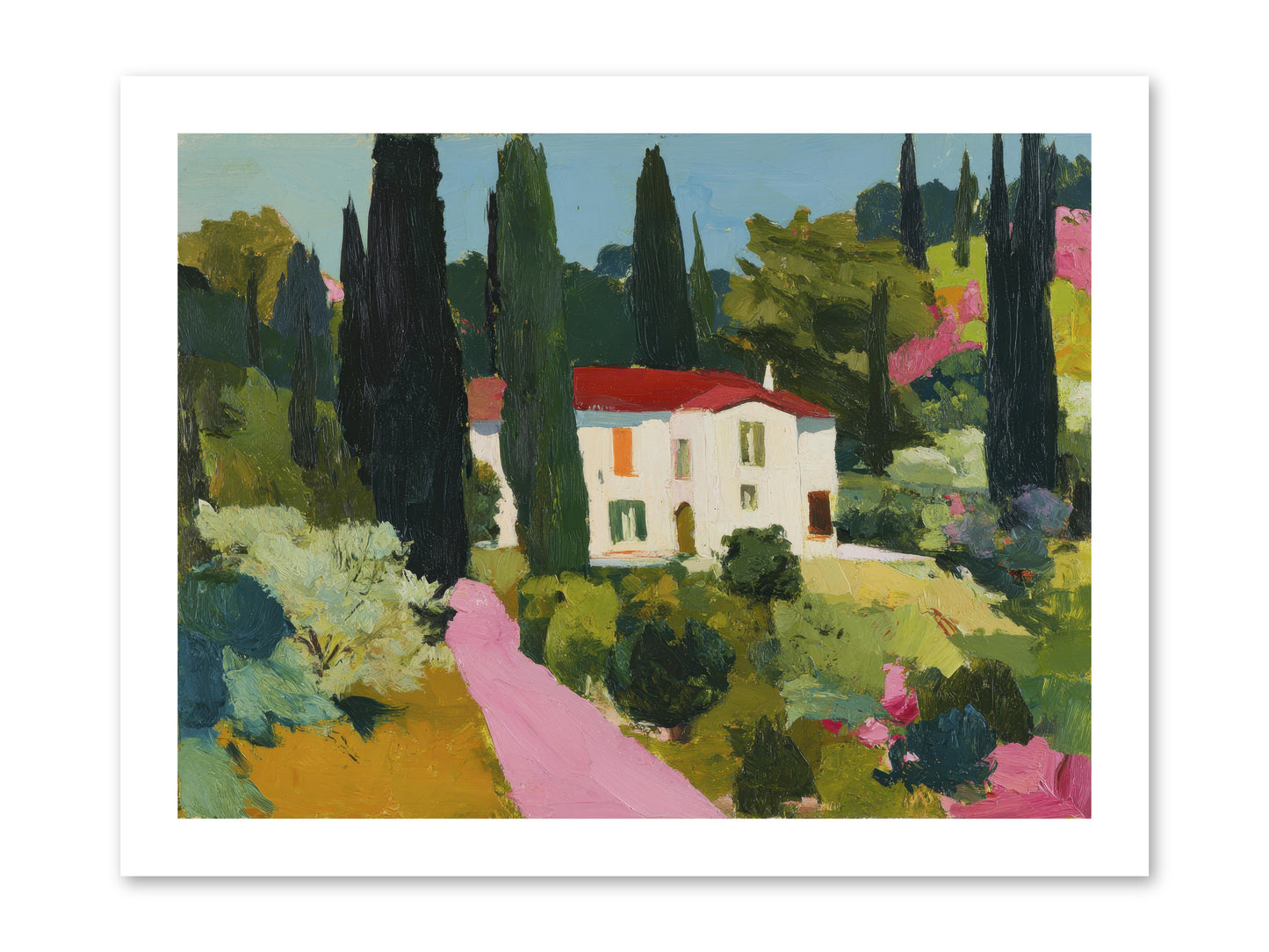 The Pink Path -- Loose Canvas Print 16x12