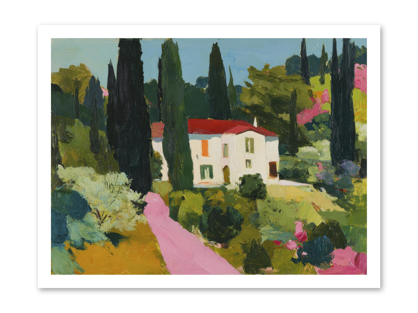 The Pink Path -- Loose Canvas Print 24x18