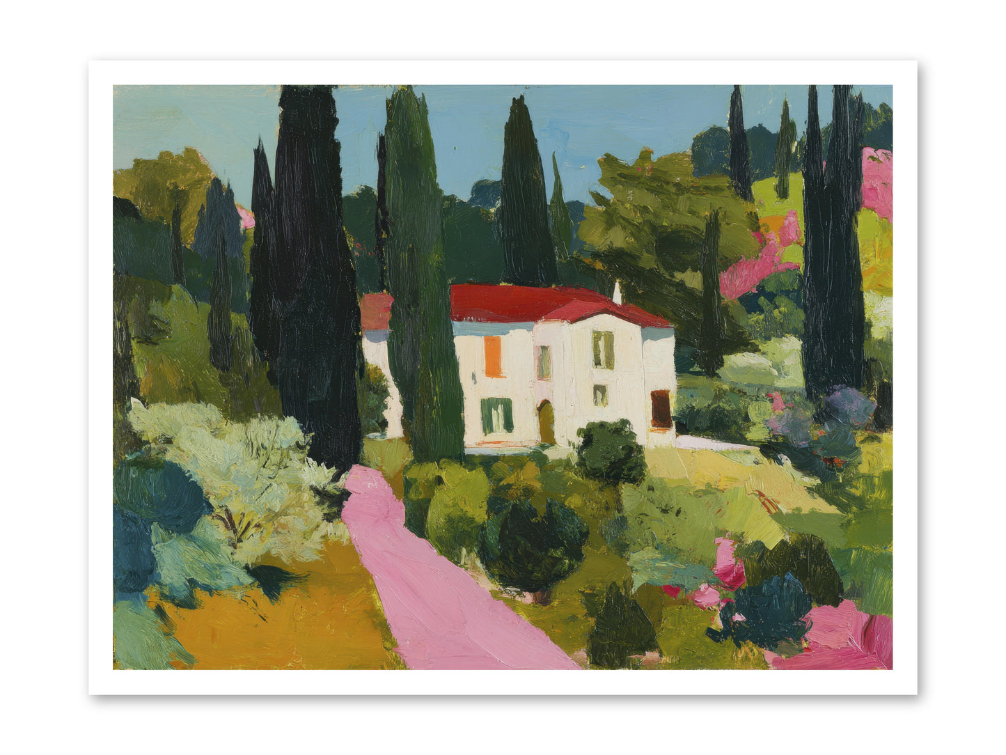 The Pink Path -- Paper Print 32x24