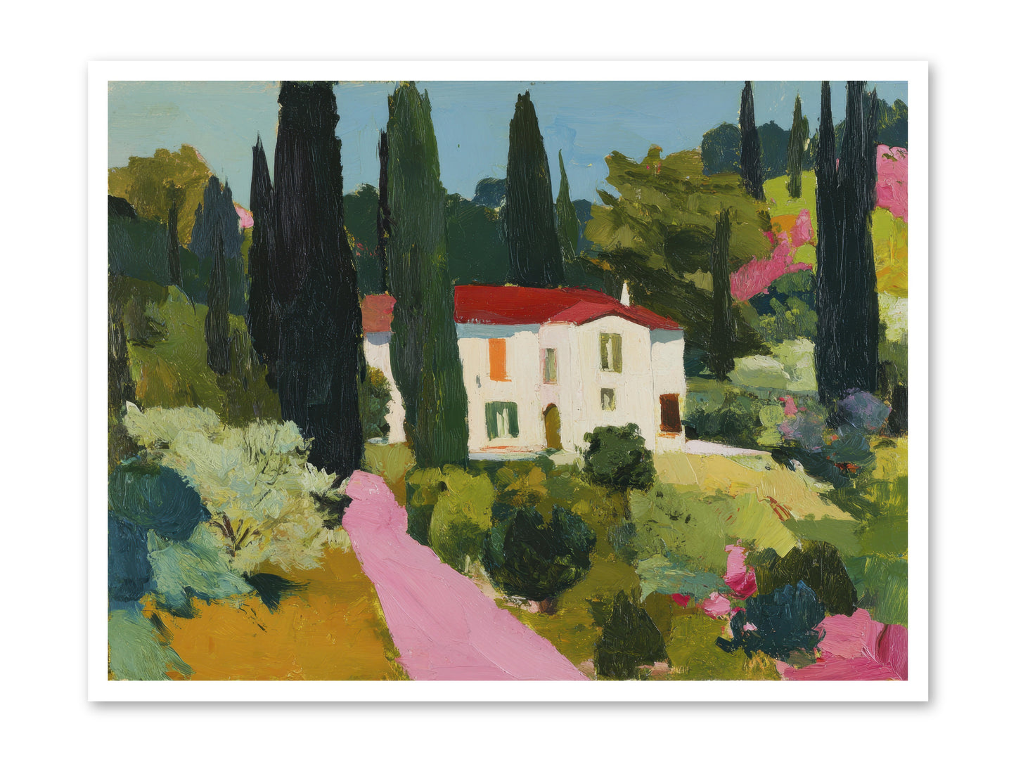 The Pink Path -- Loose Canvas Print 40x30