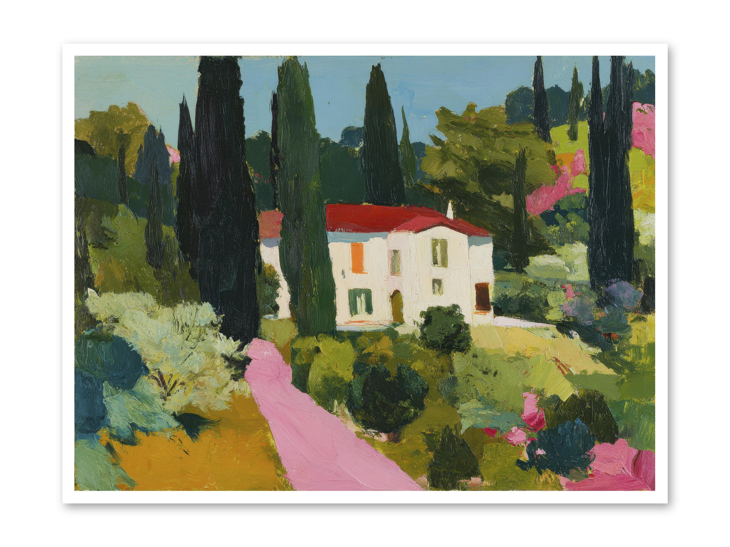 The Pink Path -- Paper Print 48x36