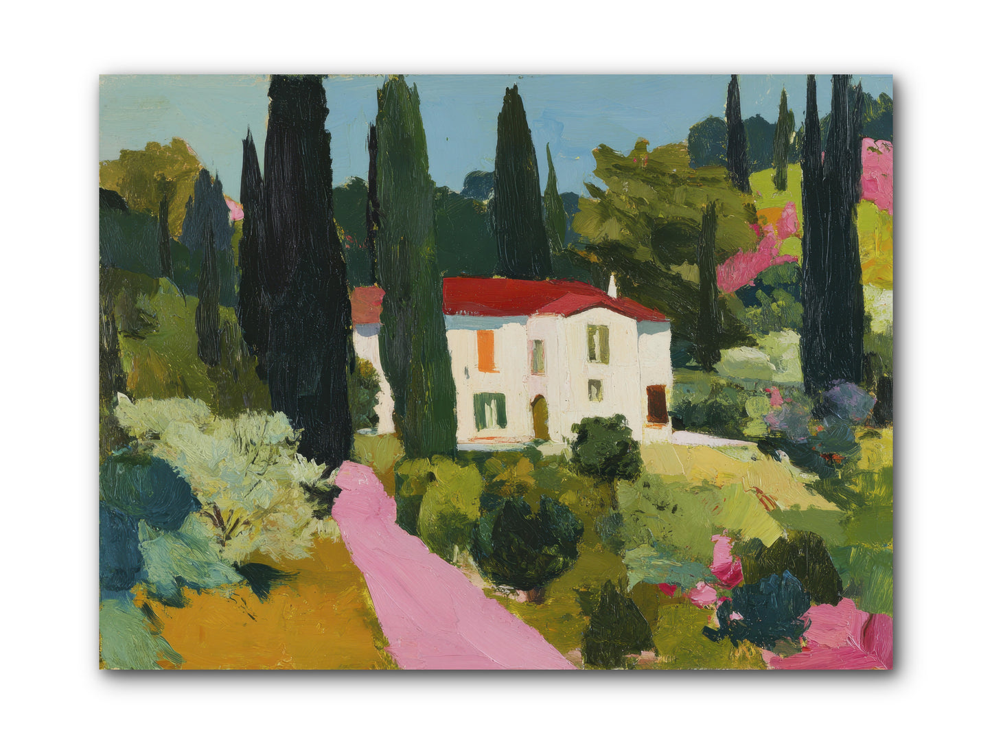 The Pink Path -- Wrapped Canvas 12x9