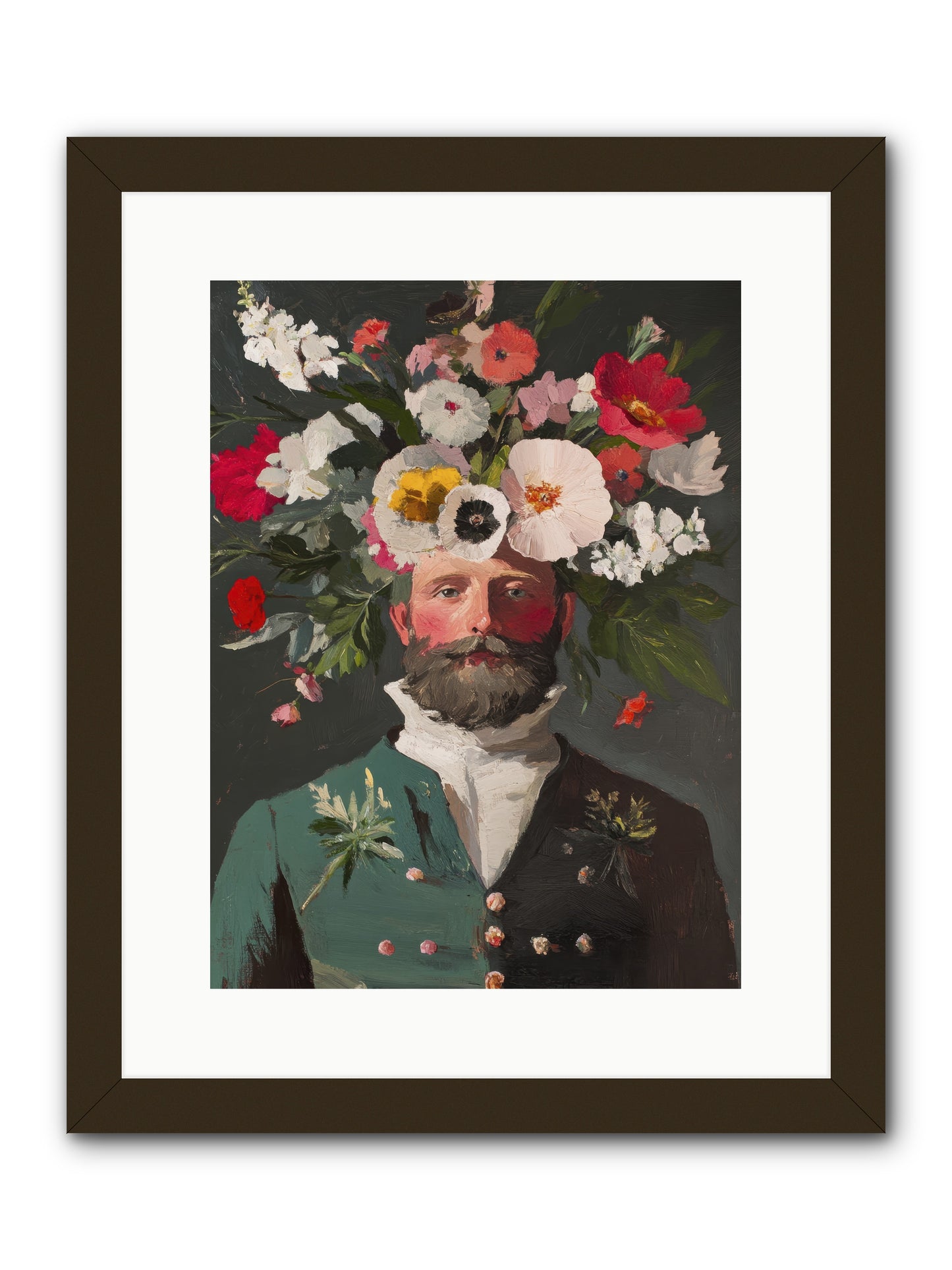 The Plant Whisperer -- Framed Print - Black 12x16