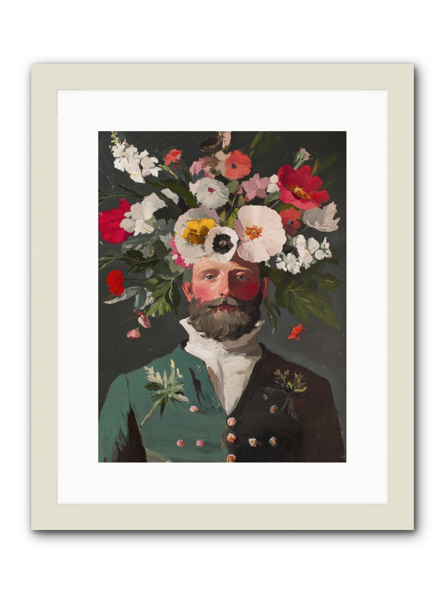 The Plant Whisperer -- Framed Print - White 12x16