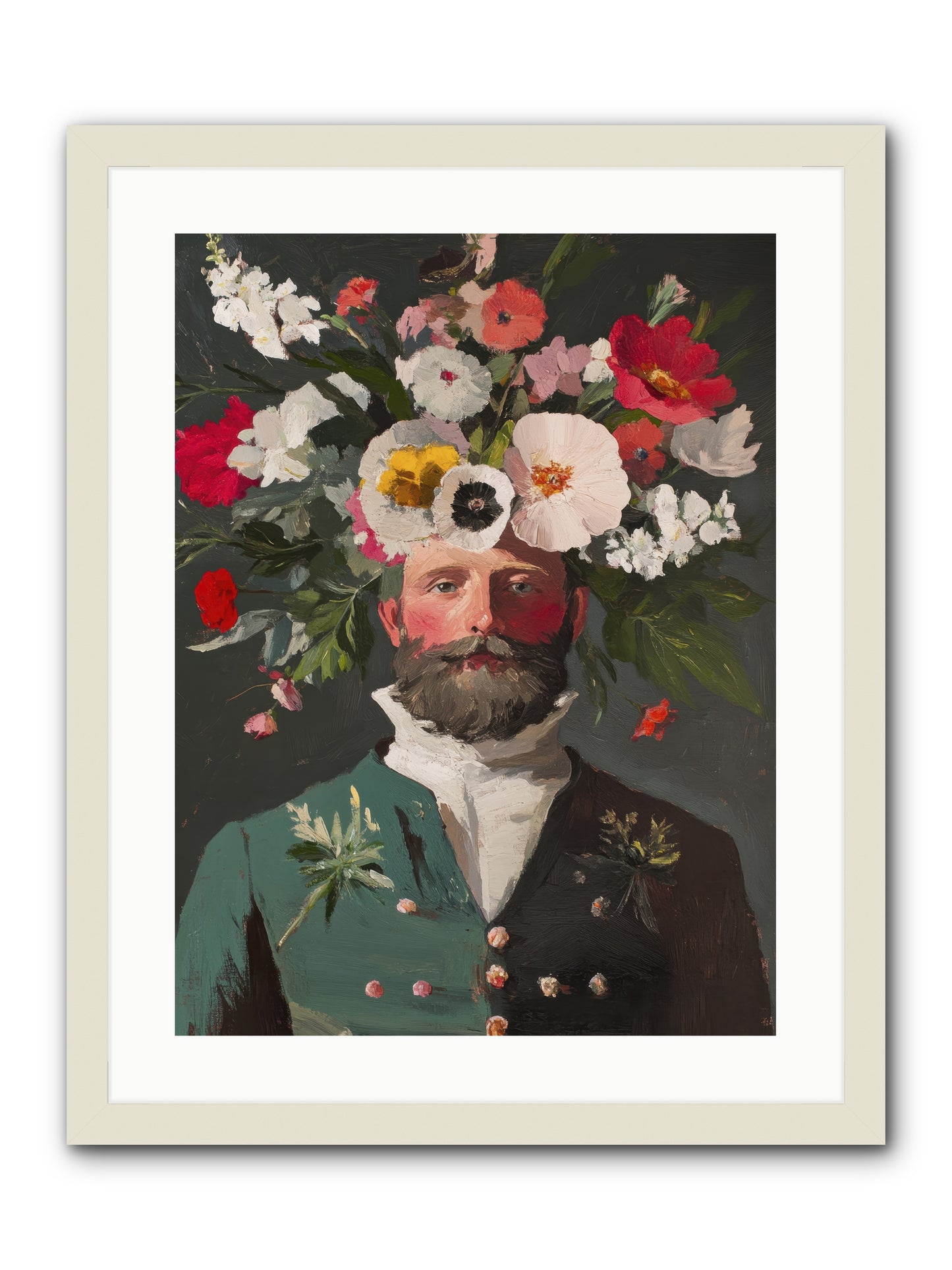 The Plant Whisperer -- Framed Print - White 18x24