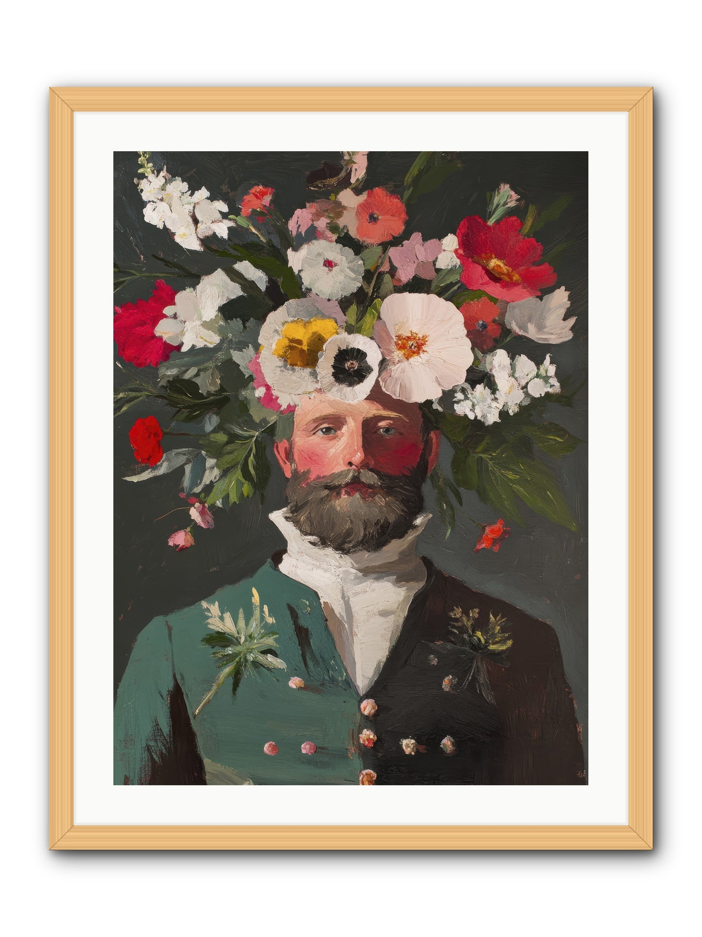 The Plant Whisperer -- Framed Print - Natural 24x32