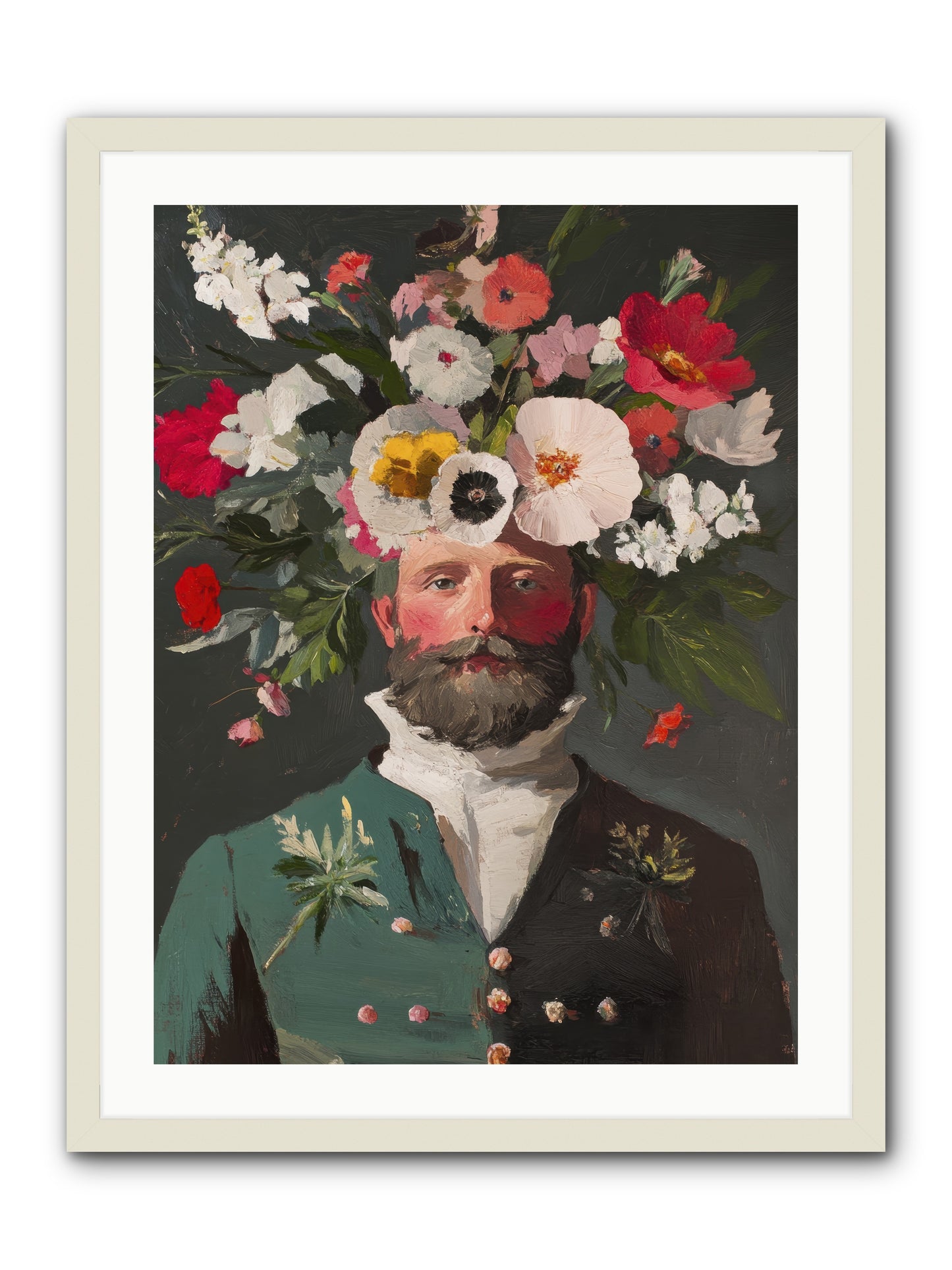 The Plant Whisperer -- Framed Print - White 24x32