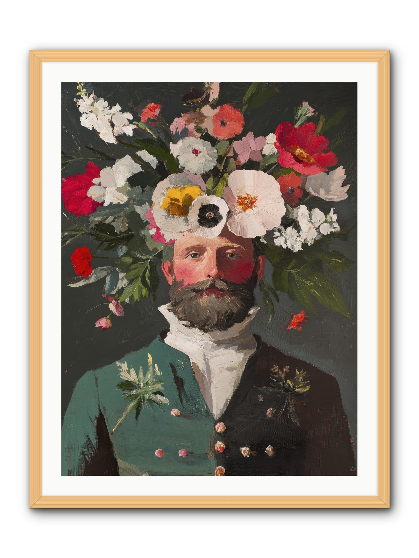 The Plant Whisperer -- Framed Print - Natural 30x40