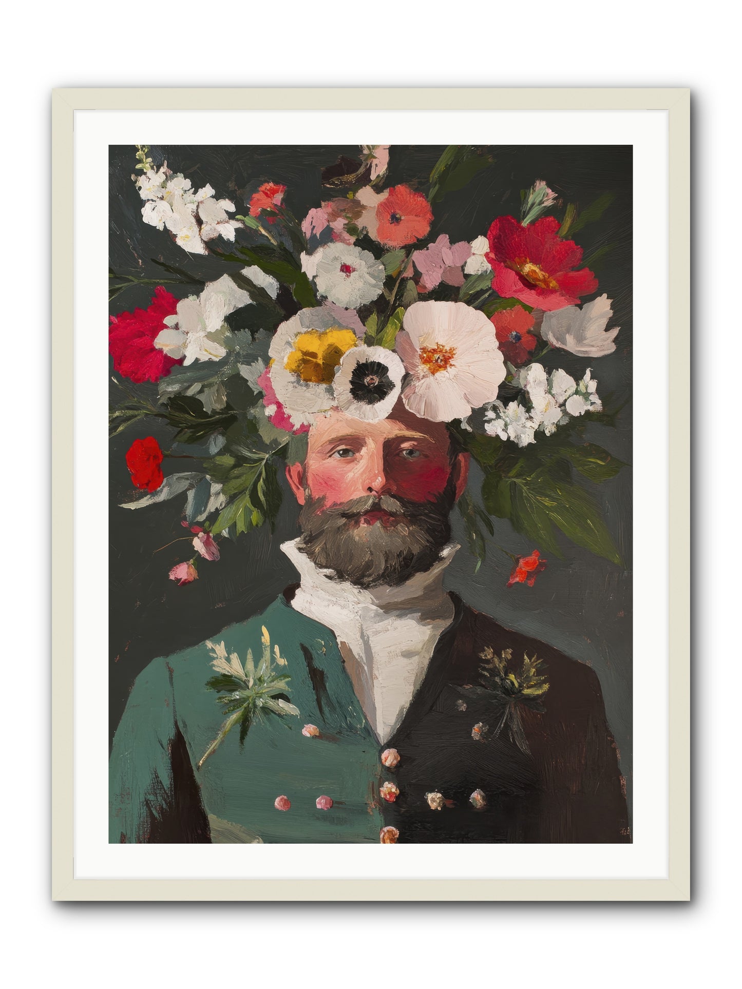 The Plant Whisperer -- Framed Print - White 30x40