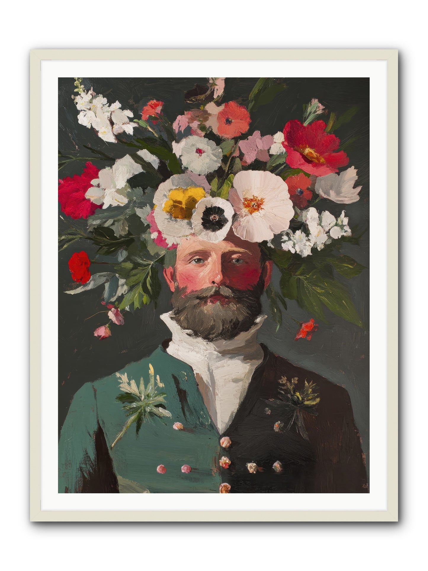 The Plant Whisperer -- Framed Print - White 36x48