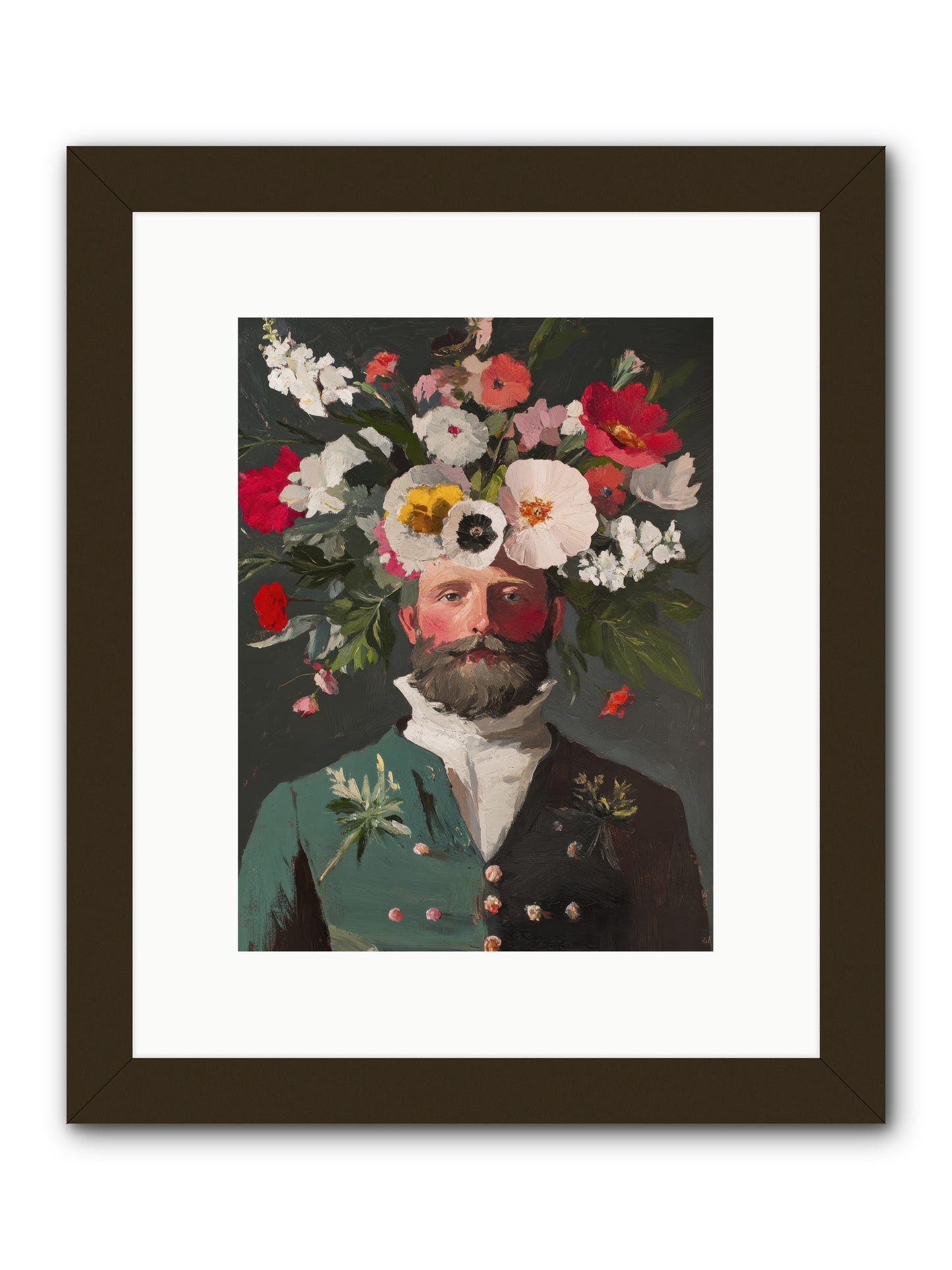 The Plant Whisperer -- Framed Print - Black 9x12
