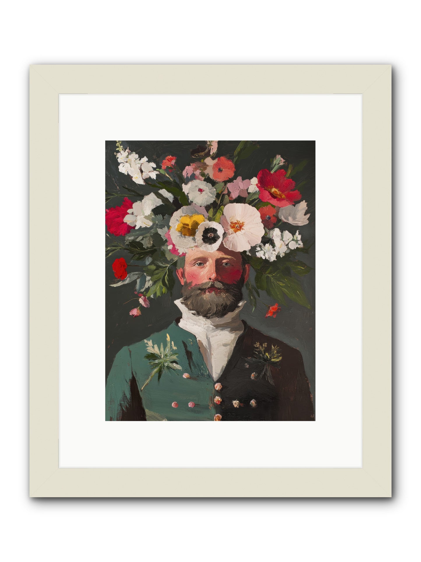 The Plant Whisperer -- Framed Print - White 9x12