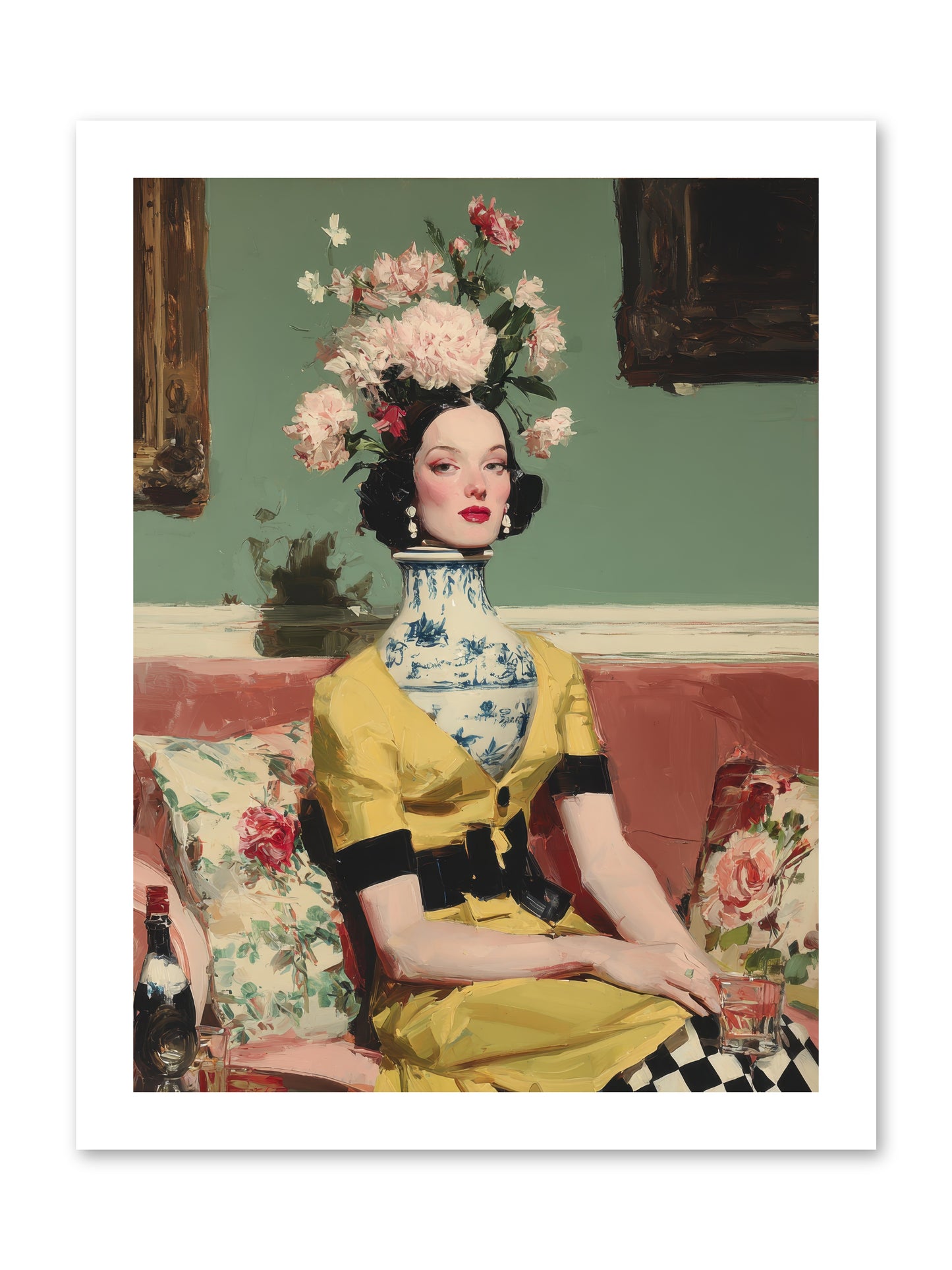 The Porcelain Parlour -- Paper Print 12x16