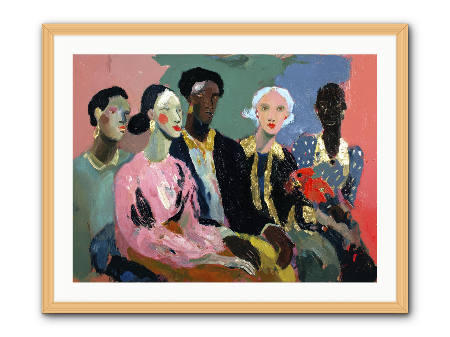The Portrait Before -- Framed Print - Natural 32x24