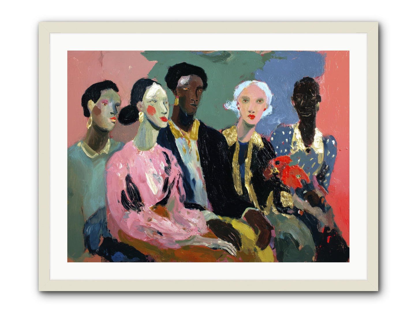 The Portrait Before -- Framed Print - White 32x24
