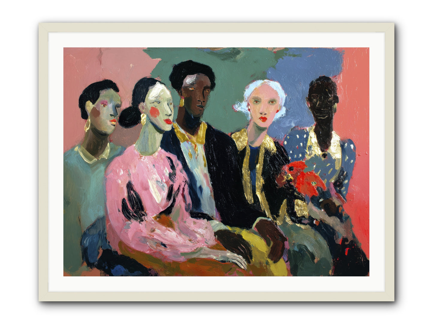 The Portrait Before -- Framed Print - White 40x30