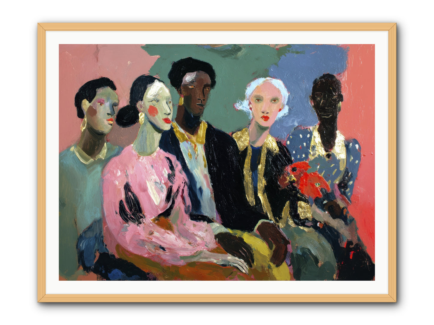 The Portrait Before -- Framed Print - Natural 48x36