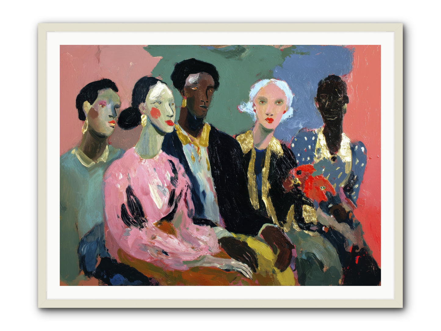 The Portrait Before -- Framed Print - White 48x36