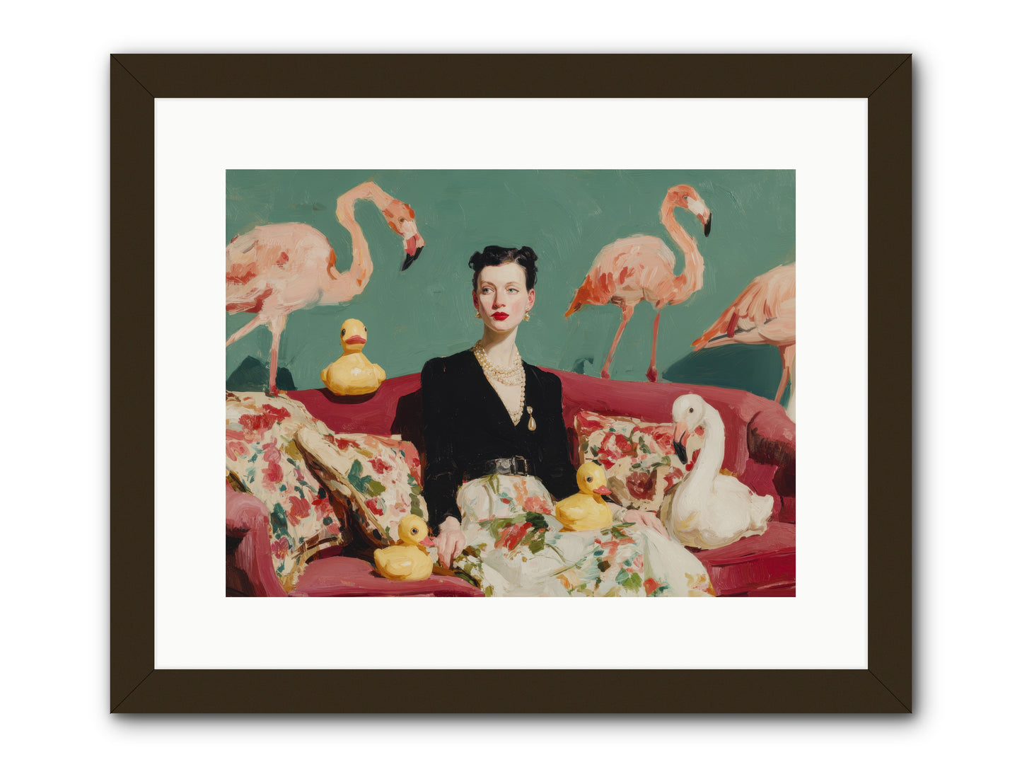 The Portraits of Politesse -- Framed Print - Black 16x12