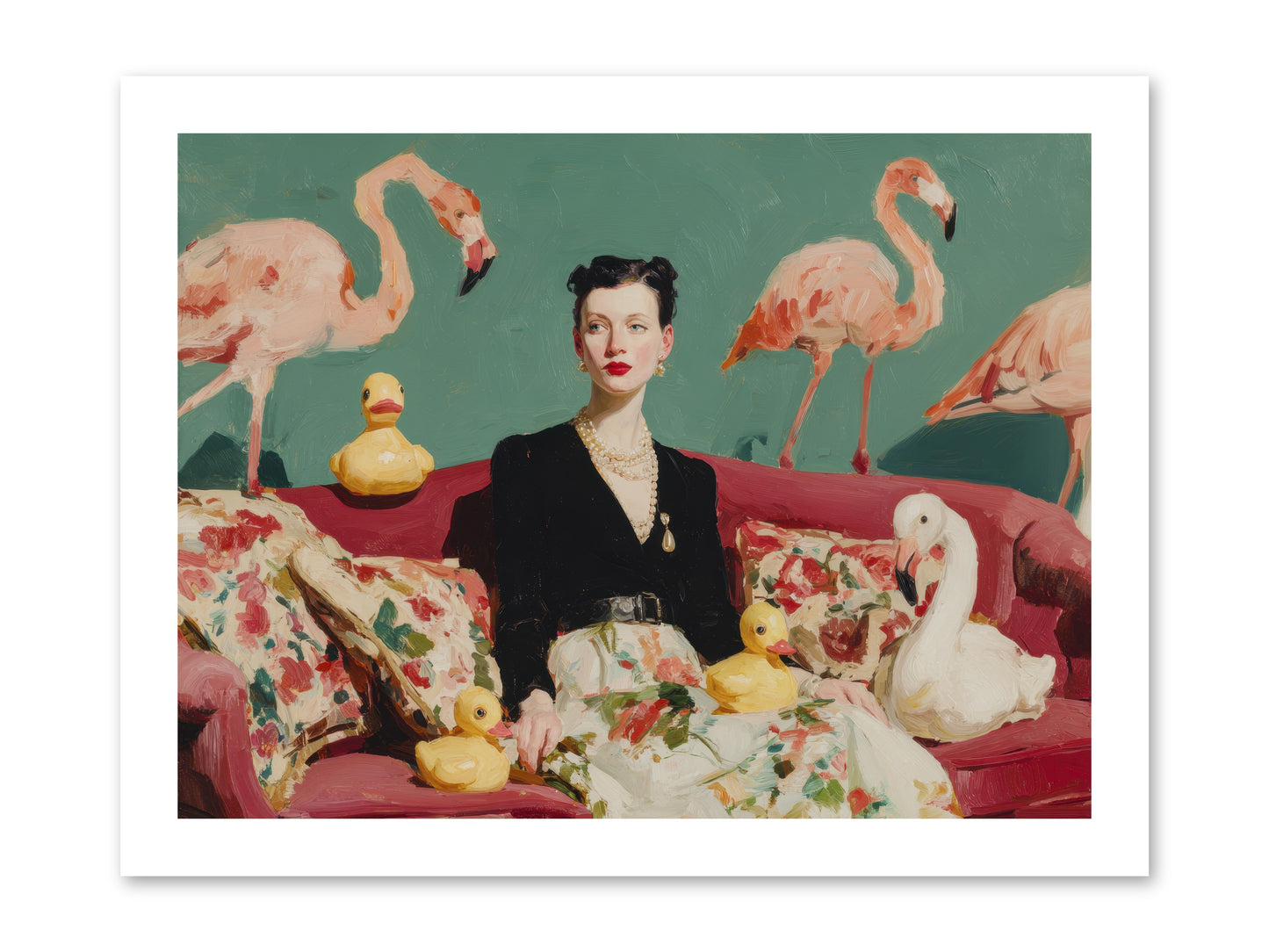 The Portraits of Politesse -- Loose Canvas Print 16x12