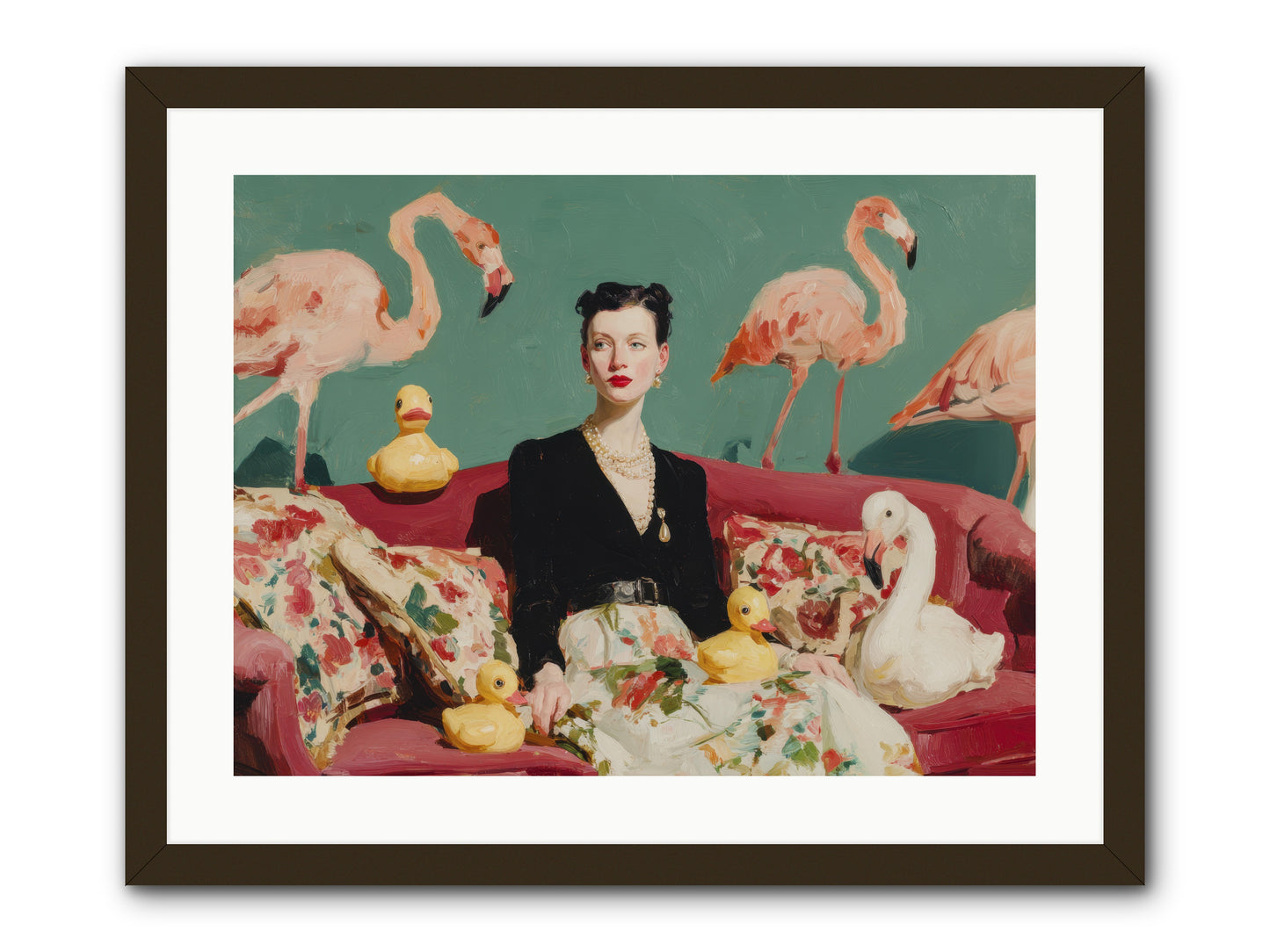 The Portraits of Politesse -- Framed Print - Black 24x18