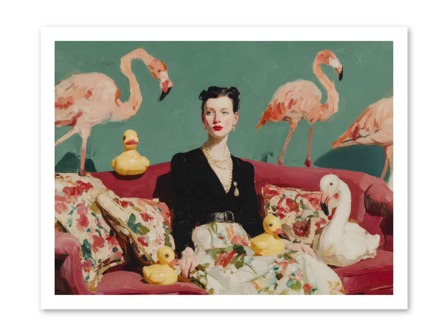 The Portraits of Politesse -- Loose Canvas Print 24x18