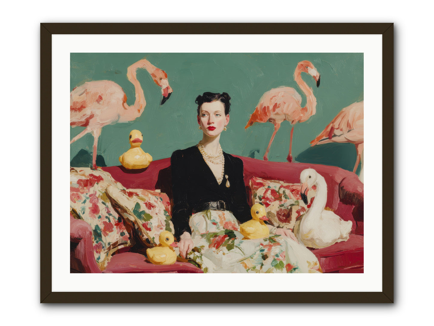 The Portraits of Politesse -- Framed Print - Black 32x24