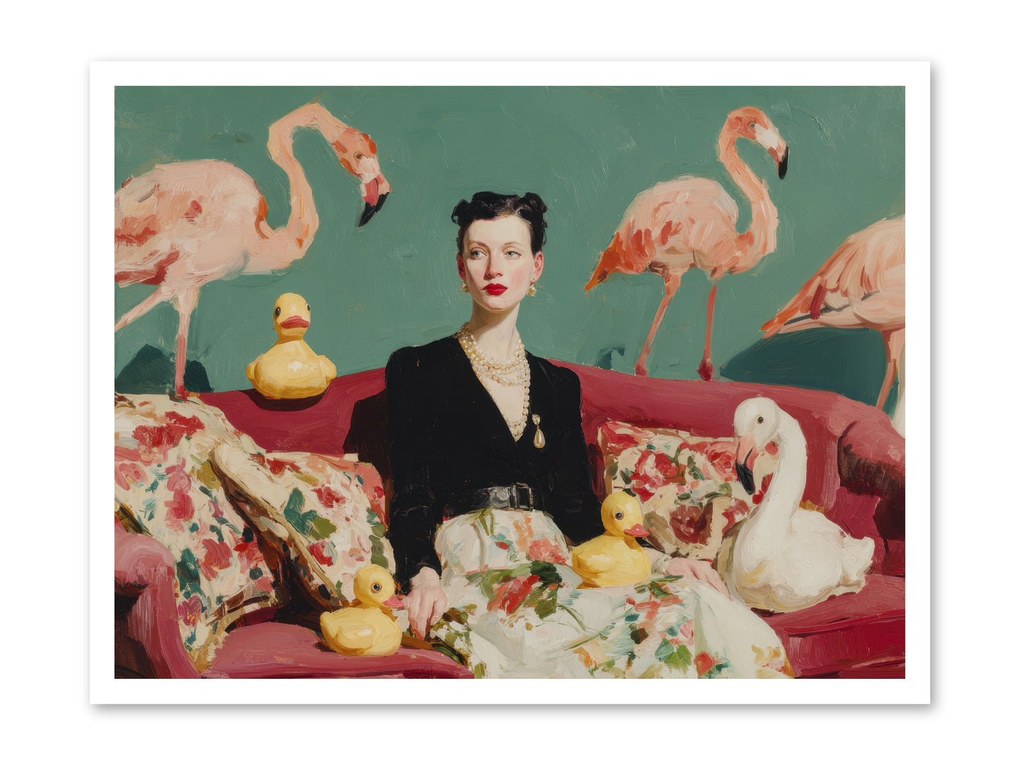 The Portraits of Politesse -- Loose Canvas Print 32x24
