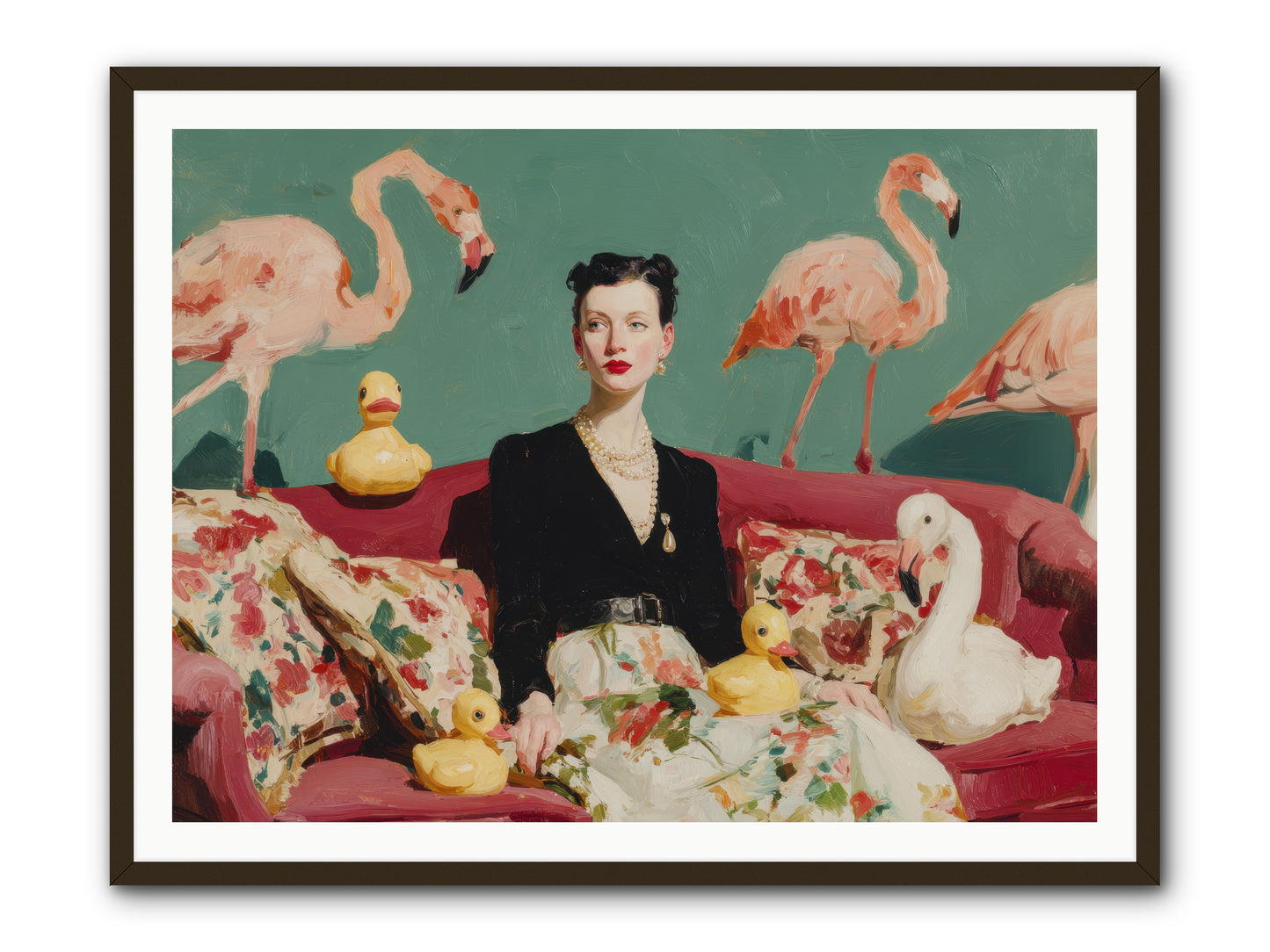 The Portraits of Politesse -- Framed Print - Black 48x36