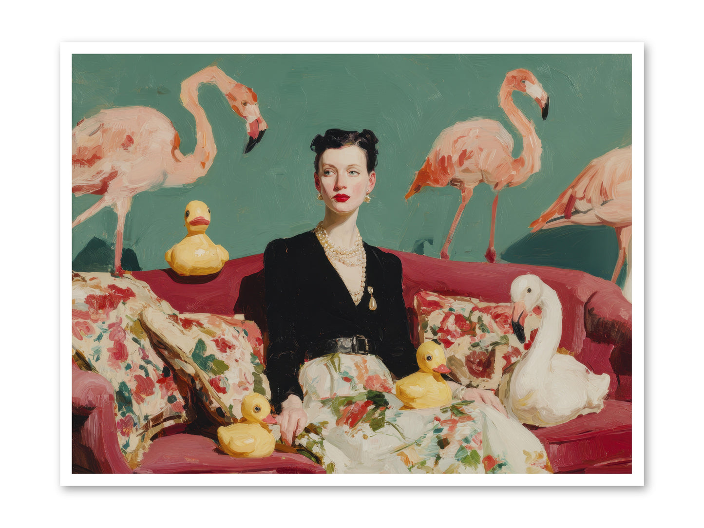 The Portraits of Politesse -- Loose Canvas Print 48x36