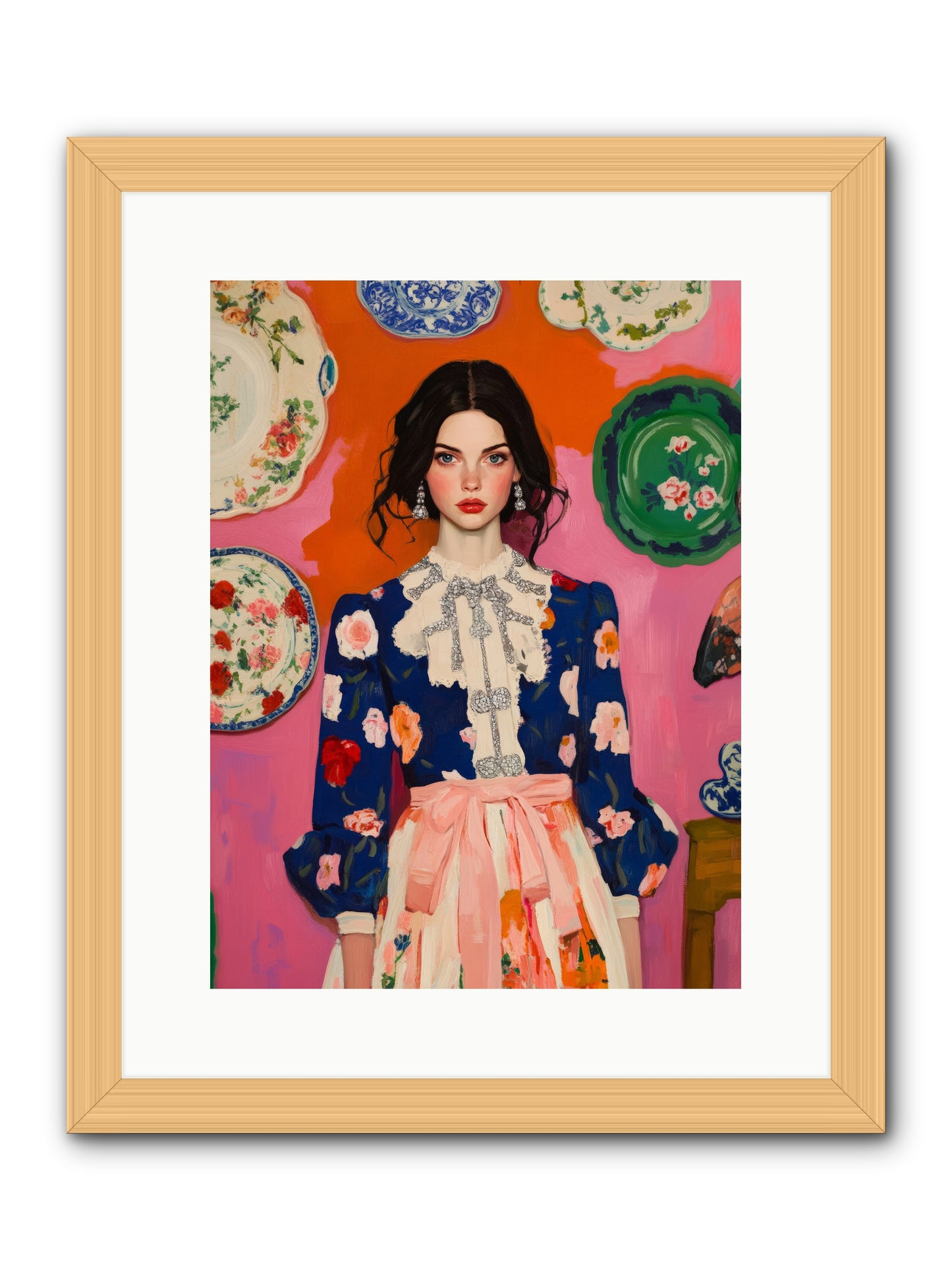 The Queen Anne SocietyRez2 -- Framed Print - Natural 12x16