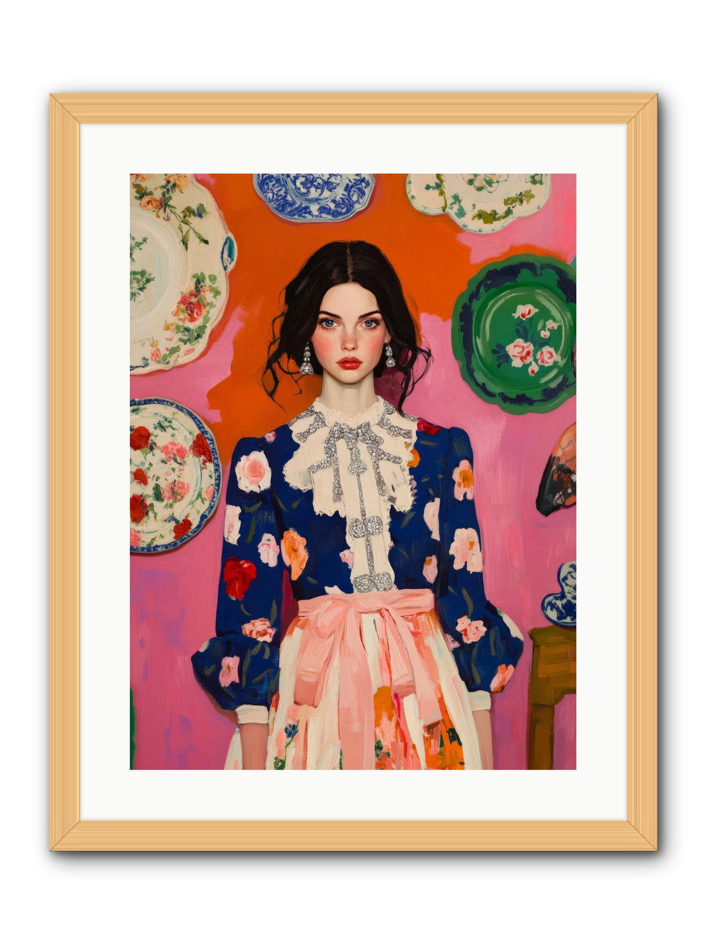 The Queen Anne SocietyRez2 -- Framed Print - Natural 18x24