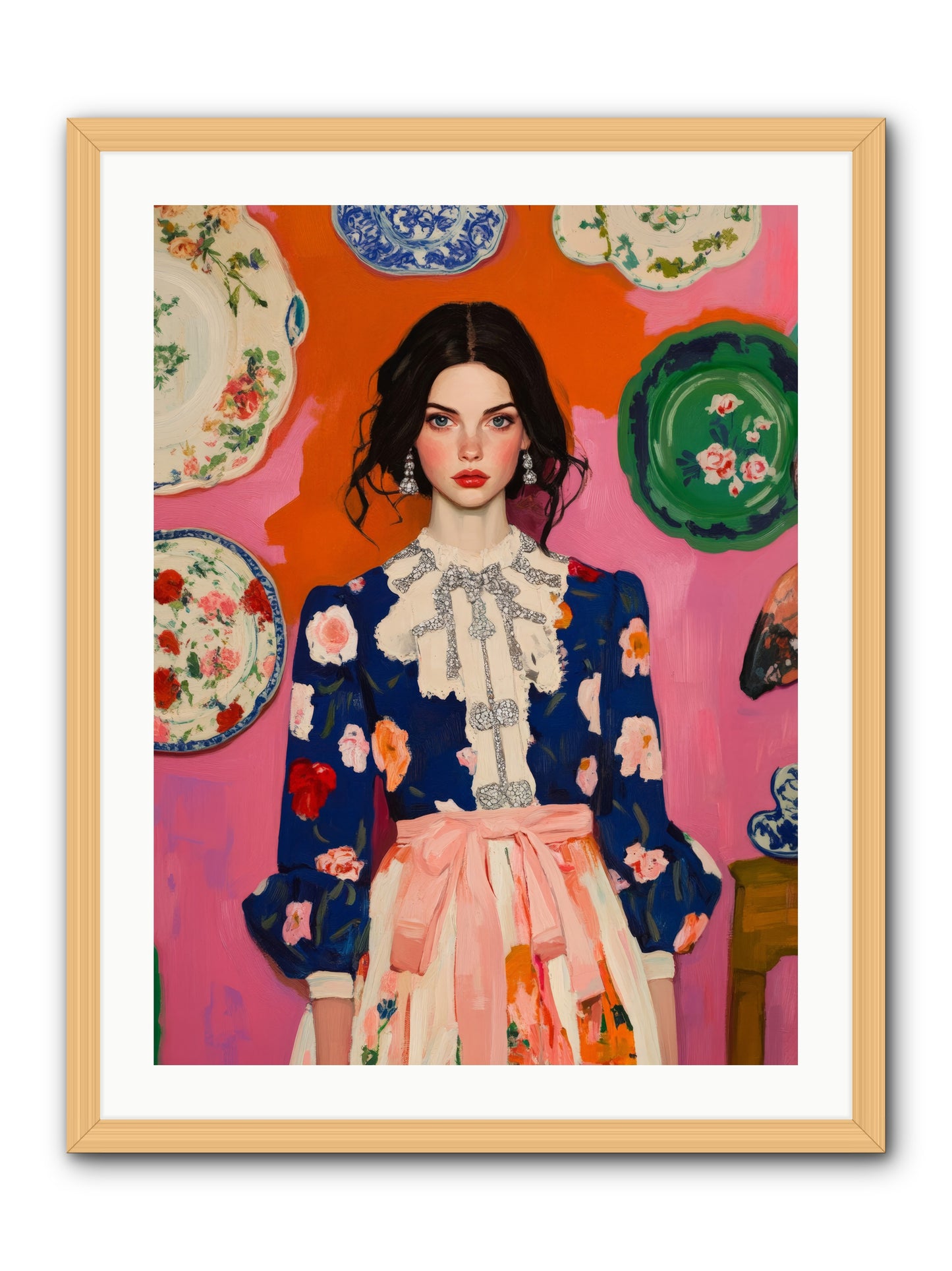 The Queen Anne SocietyRez2 -- Framed Print - Natural 24x32