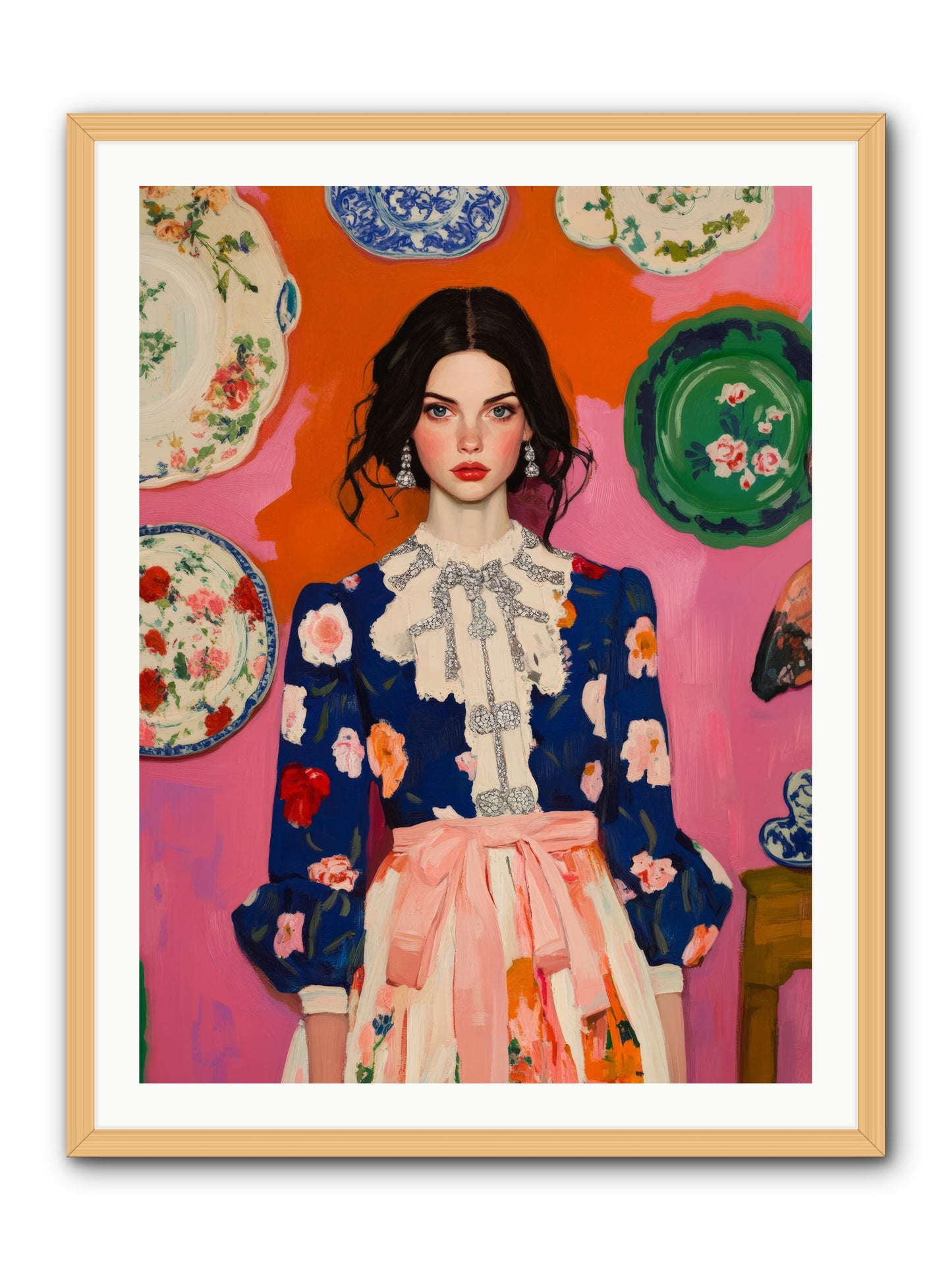 The Queen Anne SocietyRez2 -- Framed Print - Natural 30x40