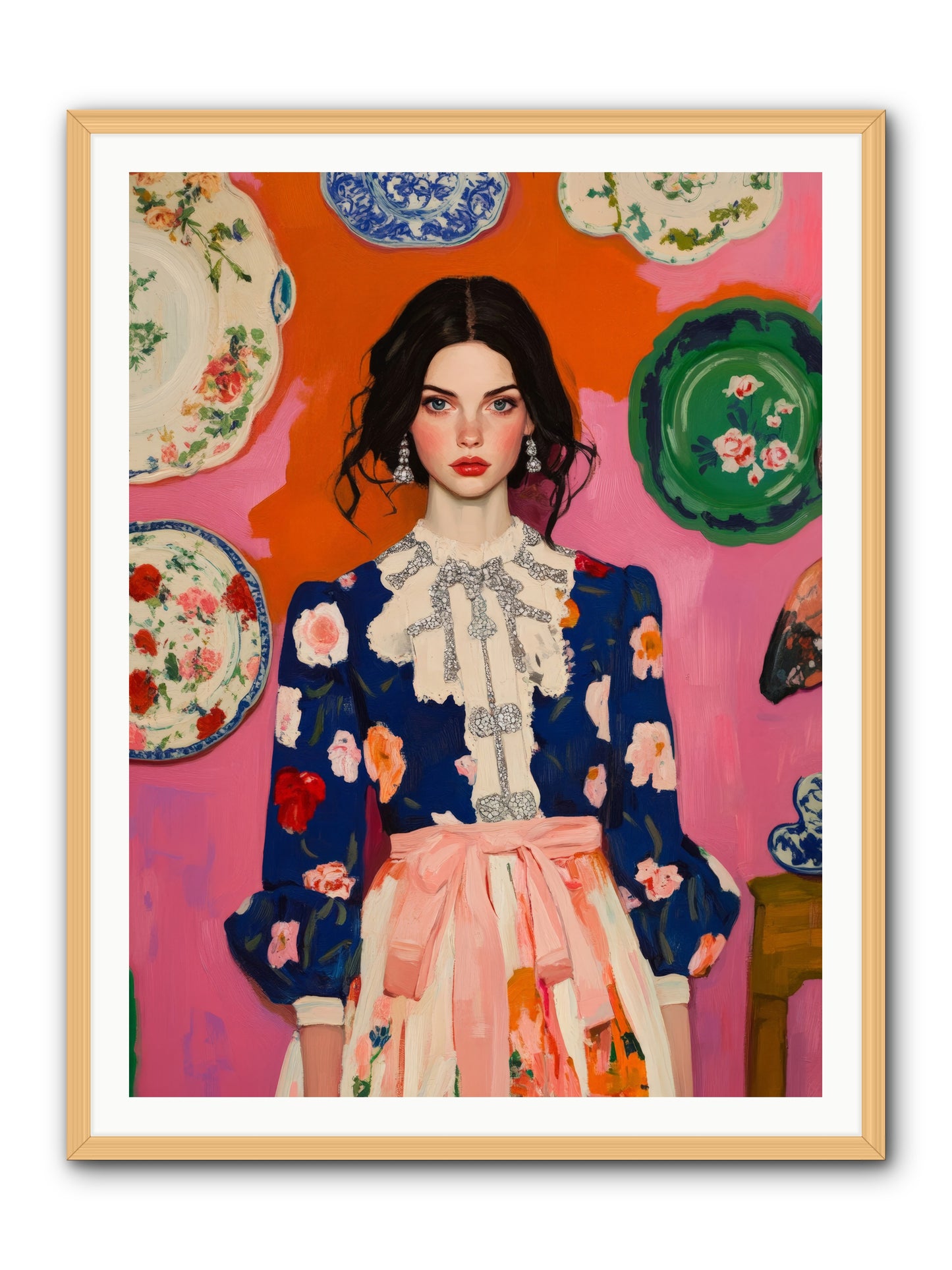 The Queen Anne SocietyRez2 -- Framed Print - Natural 36x48