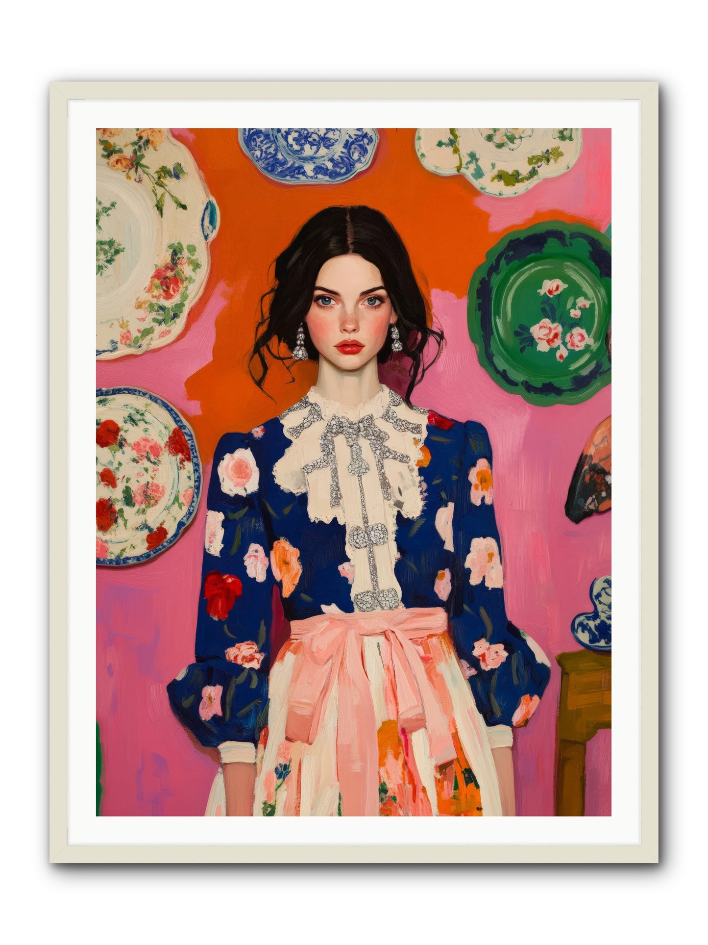 The Queen Anne SocietyRez2 -- Framed Print - White 36x48