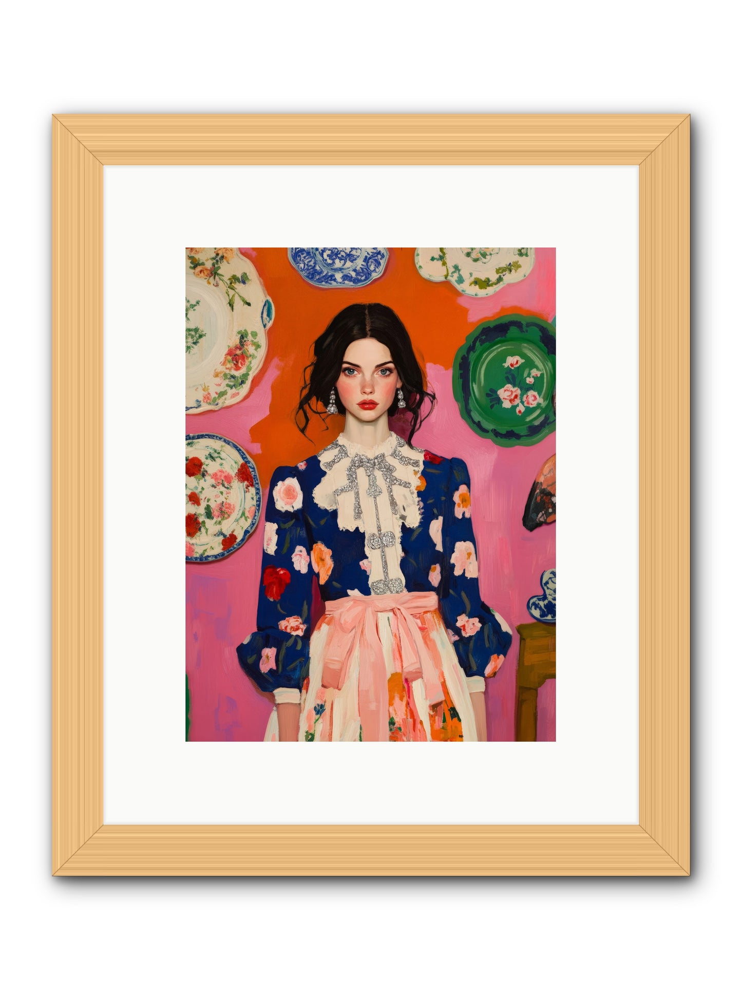 The Queen Anne SocietyRez2 -- Framed Print - Natural 9x12