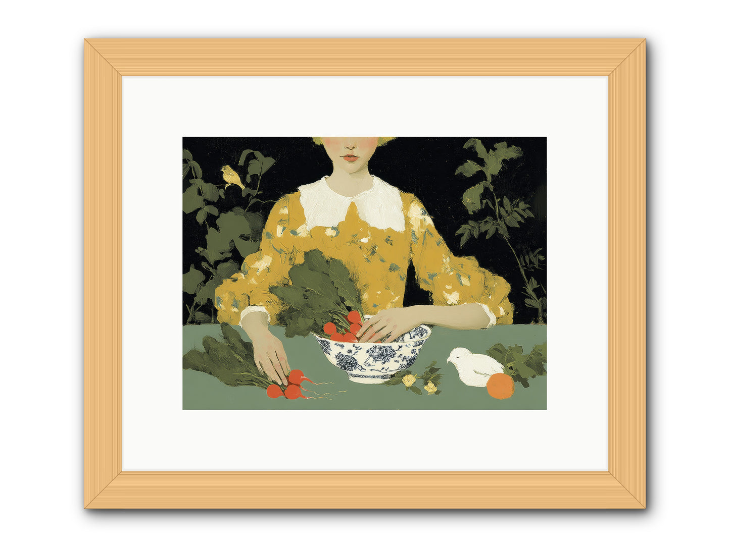 The Quiet Before -- Framed Print - Natural 12x9
