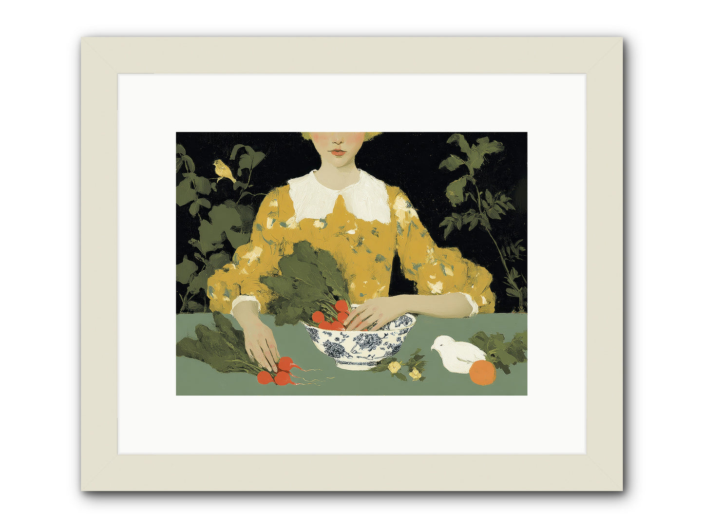 The Quiet Before -- Framed Print - White 12x9