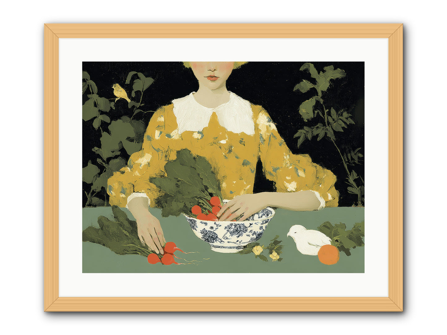 The Quiet Before -- Framed Print - Natural 24x18