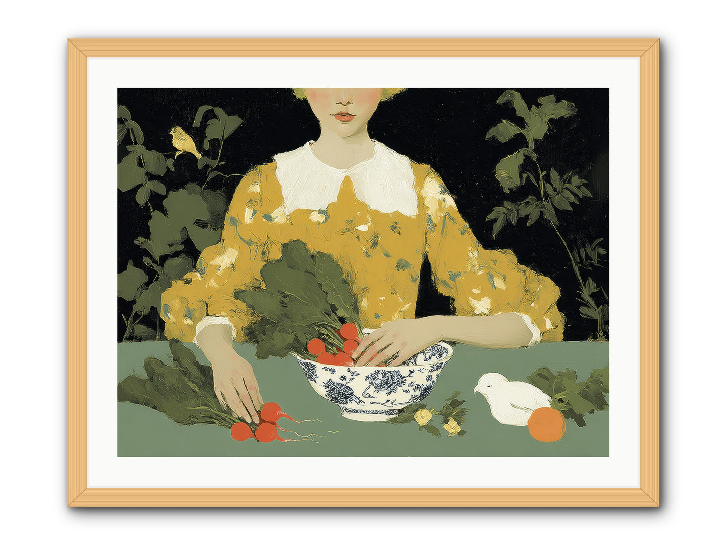 The Quiet Before -- Framed Print - Natural 32x24