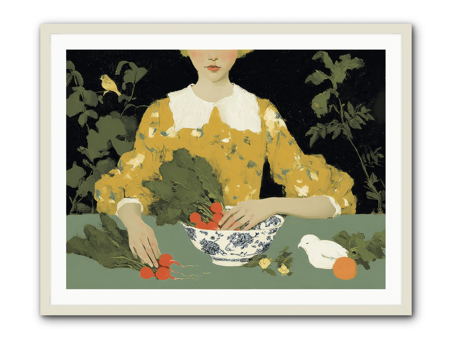 The Quiet Before -- Framed Print - White 40x30