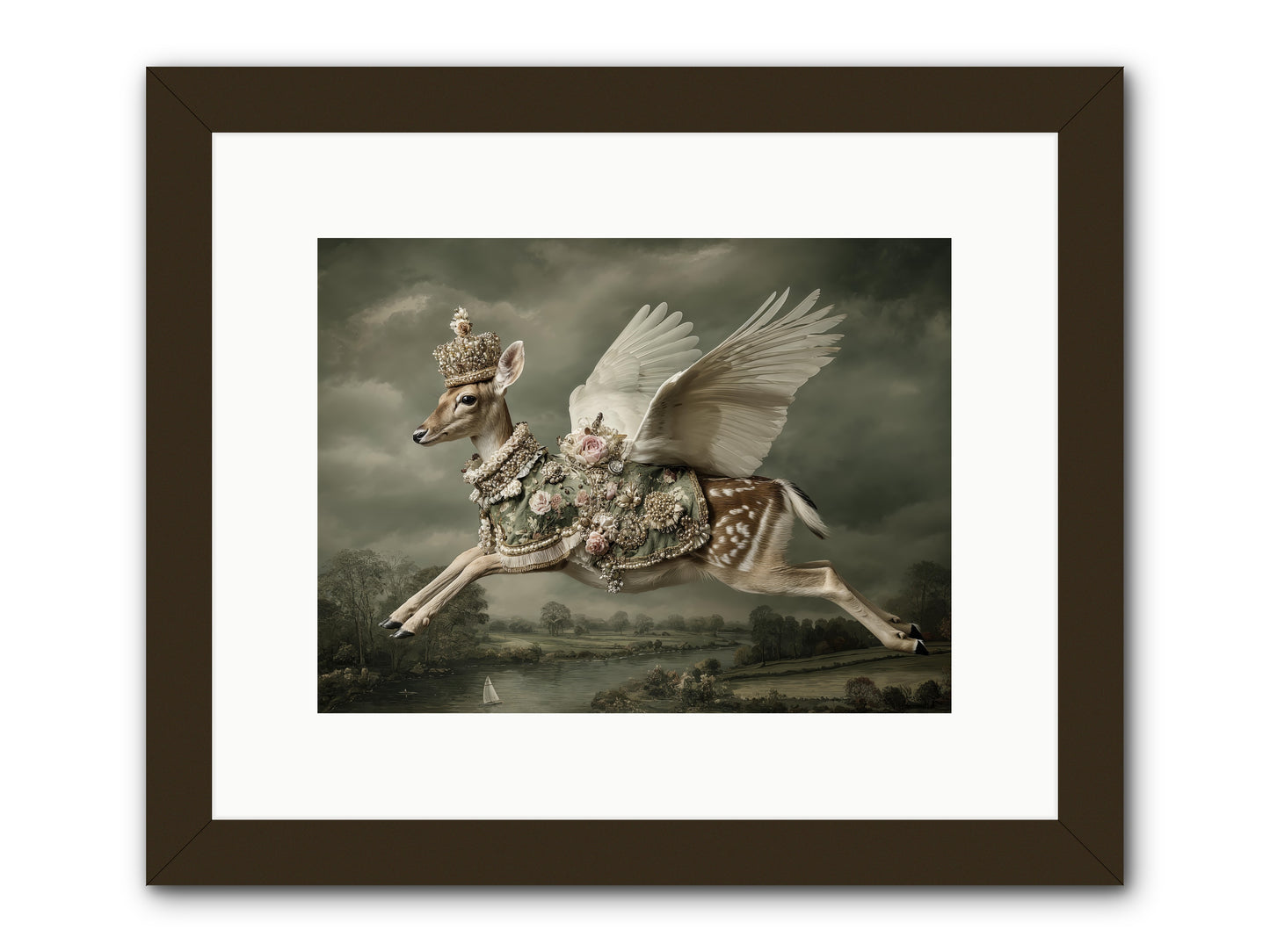 The Quiet Between Bells -- Framed Print - Black 12x9