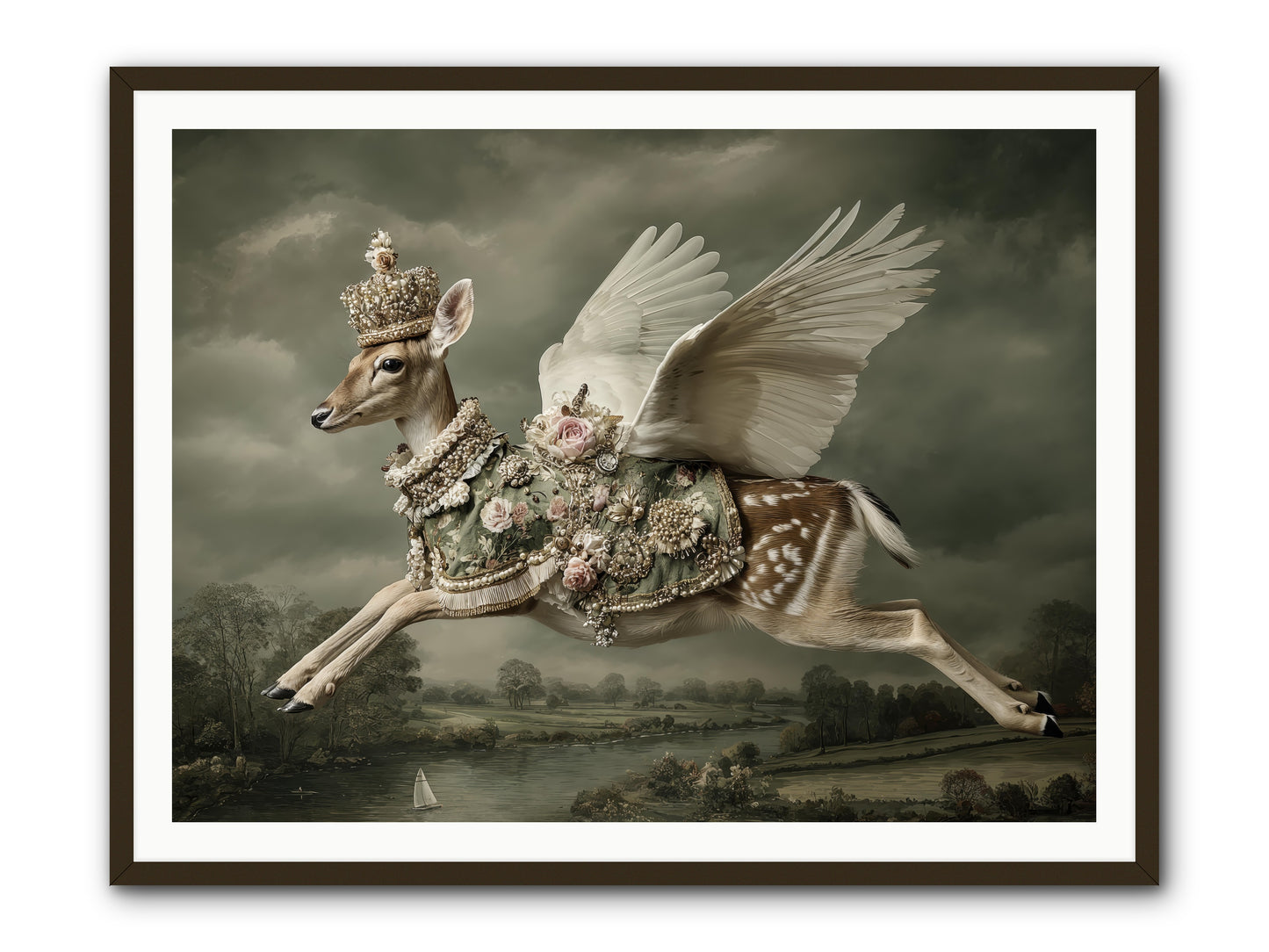 The Quiet Between Bells -- Framed Print - Black 48x36